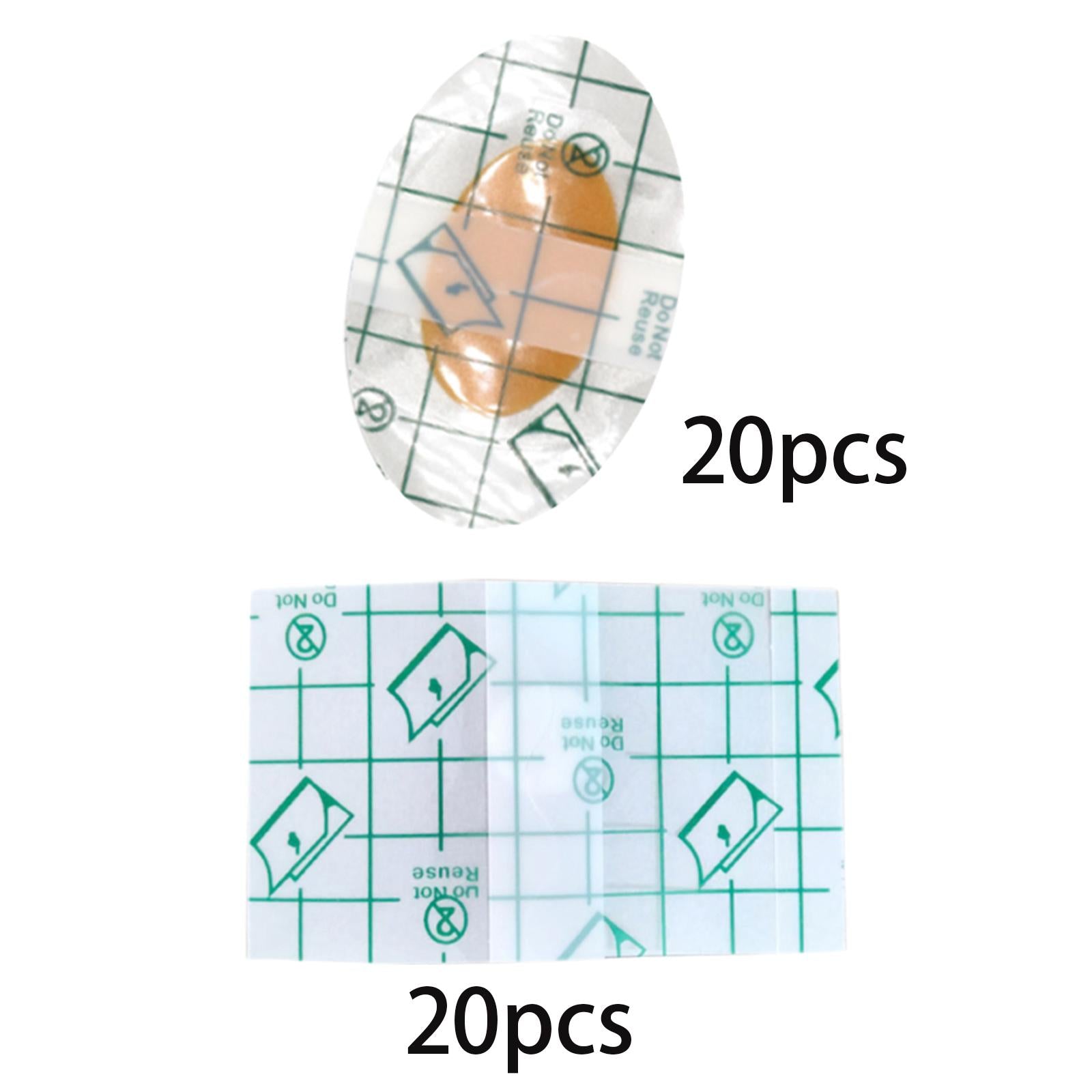 2x20Pcs Ear Stickers Soft Waterproof Ear Protectors for Shower Newborn Infants 4.4cmx6.8cm