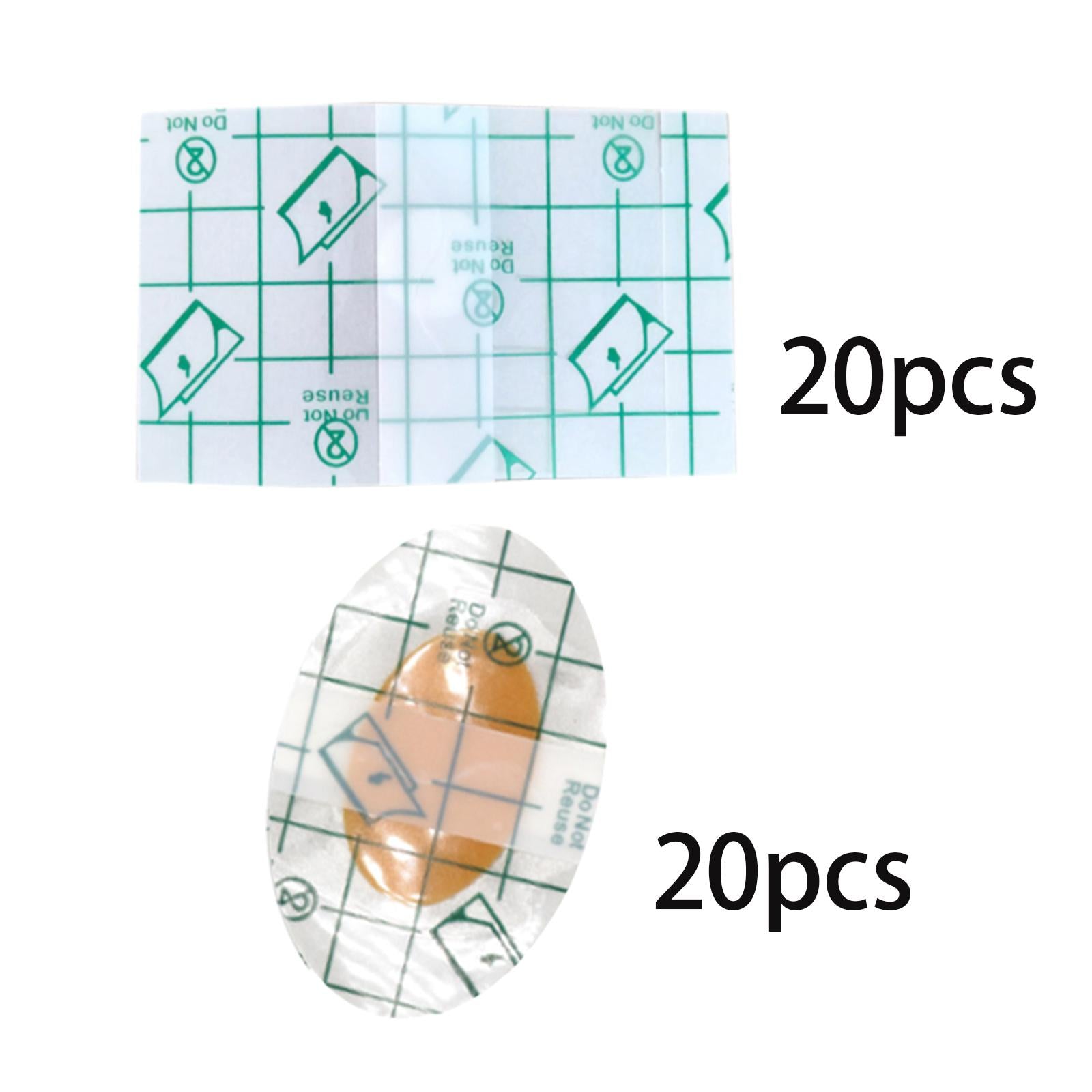 2x20Pcs Ear Stickers Soft Waterproof Ear Protectors for Shower Newborn Infants 4.4cmx6.8cm