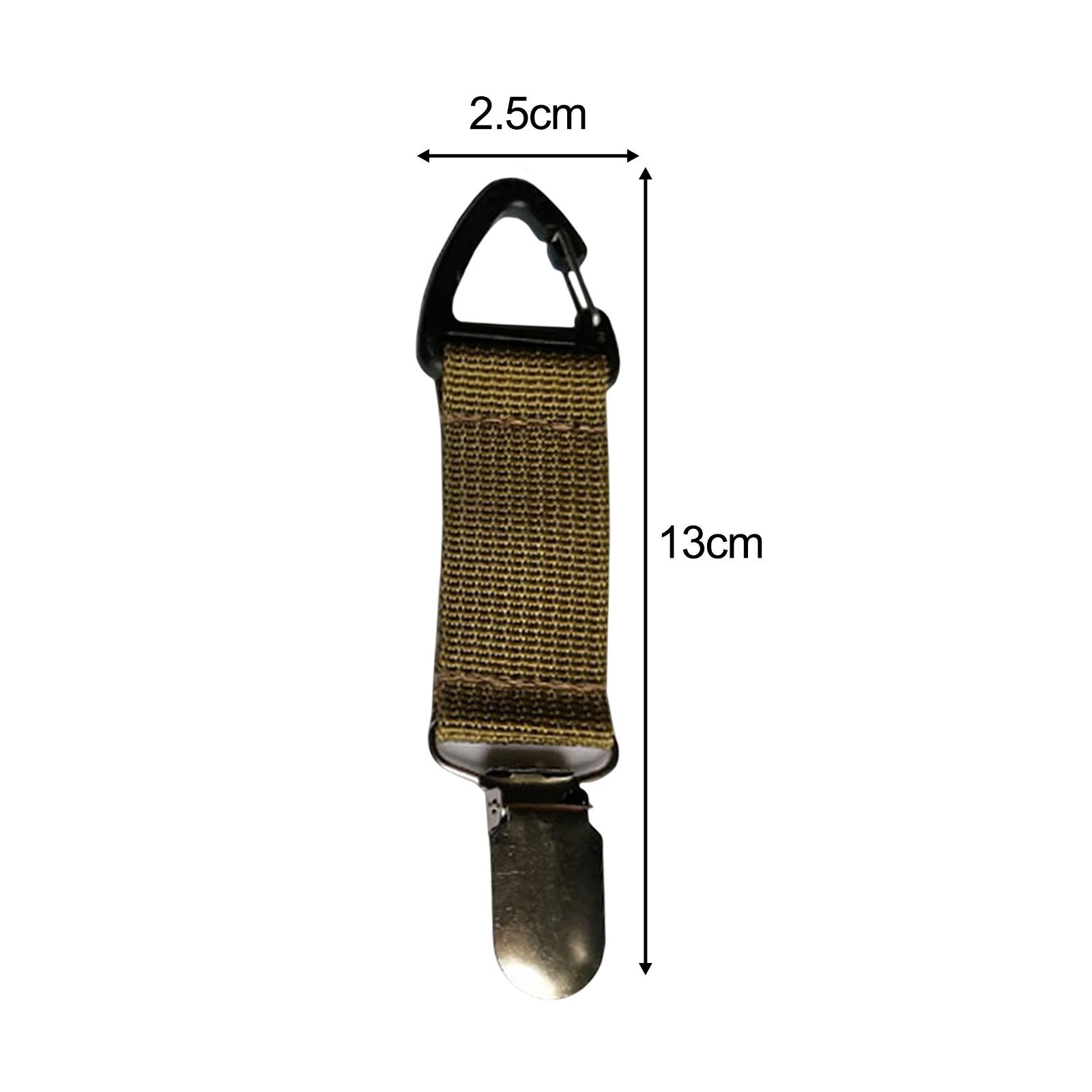 4xHat Clip for Travel Bag Hands Free Duckbill Hat Clip for Totes Luggage Purse Khaki