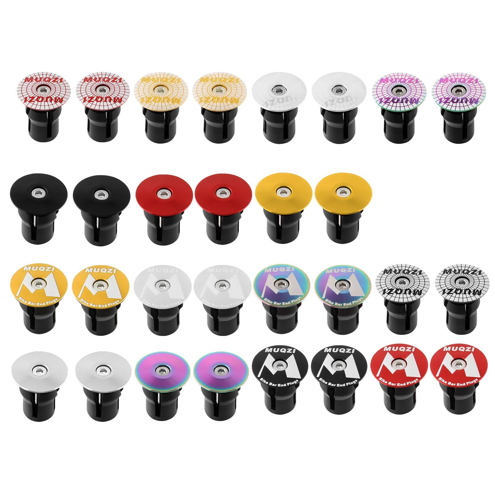 2x2x Bike Handle Bar Plugs Cap Bikes Bar End Plugs for BMX Cycling Most Bicycle Black No Mark