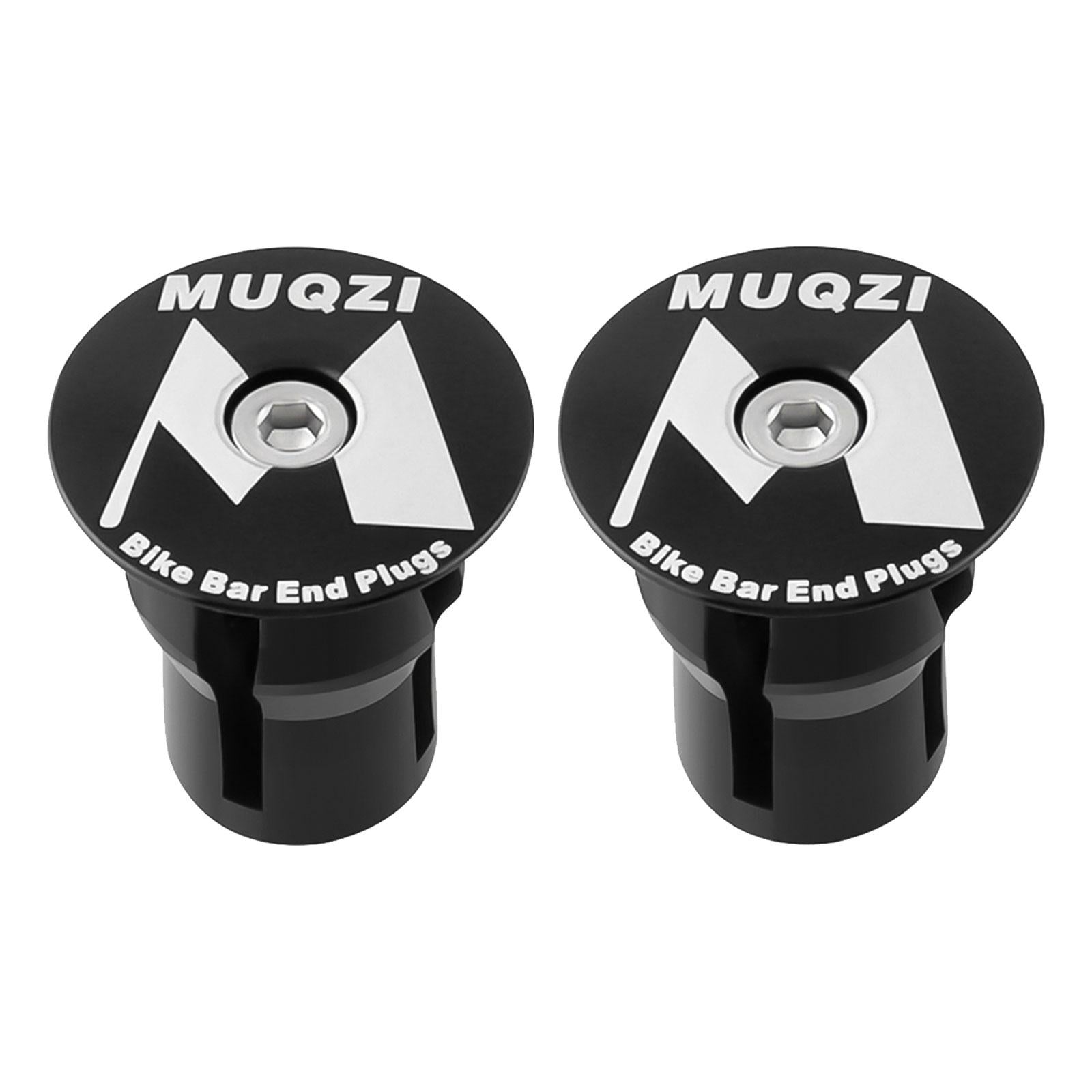 3x2x Bike Handle Bar Plugs Cap Bikes Bar End Plugs for BMX Cycling Most Bicycle Black Color M Marks