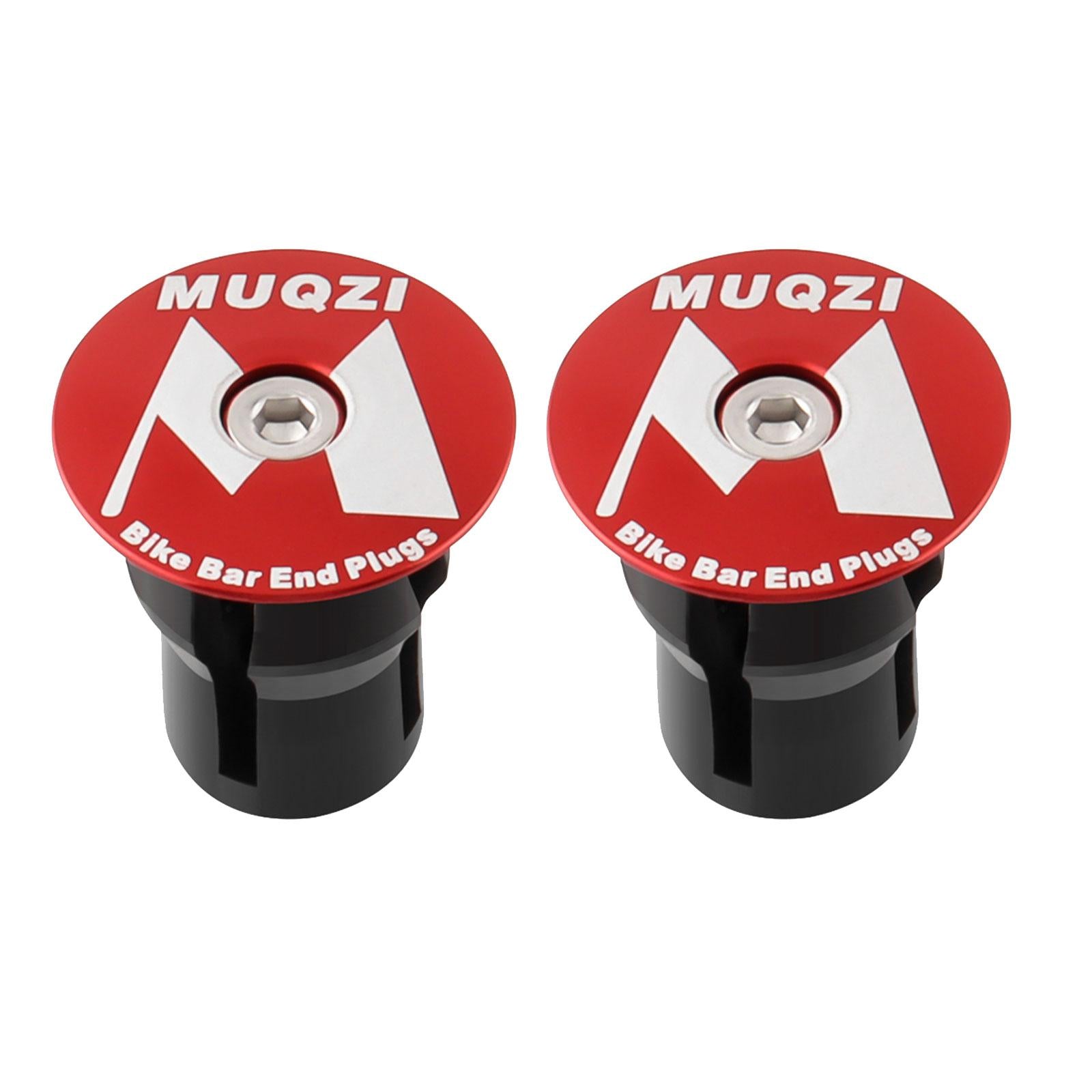 3x2x Bike Handle Bar Plugs Cap Bikes Bar End Plugs for BMX Cycling Most Bicycle Red M Marks