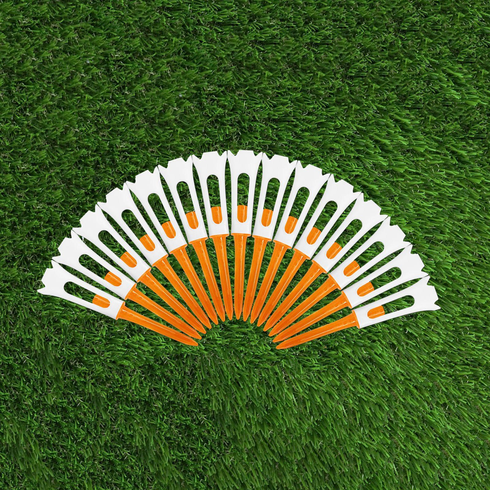 3xGolf Tee Ball Stand Golf Training Sturdy Stable Stronger Stand Golf Ball Tee Orange