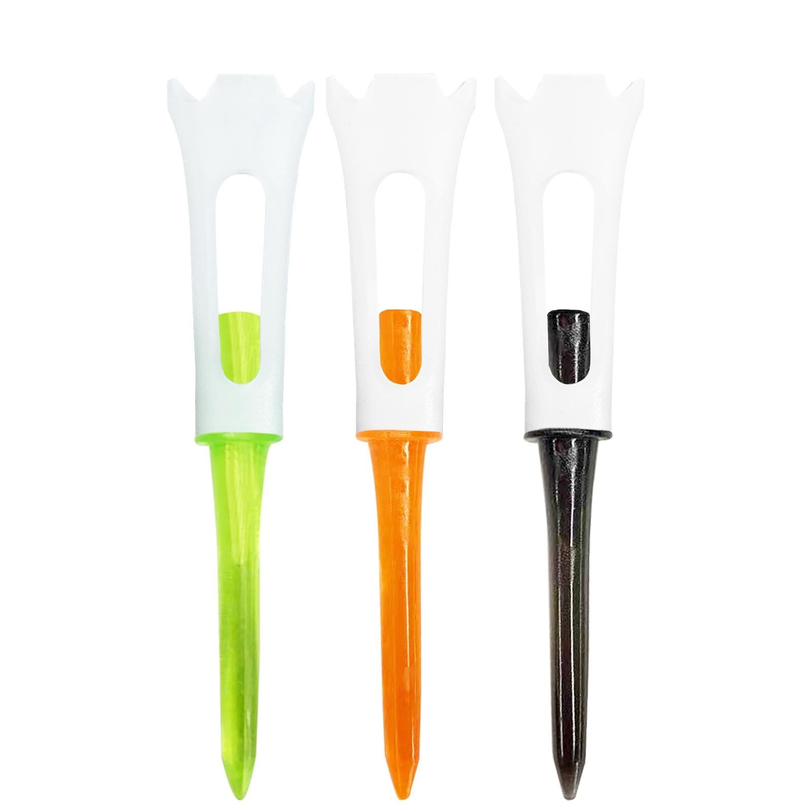 2xGolf Tee Ball Stand Golf Training Sturdy Stable Stronger Stand Golf Ball Tee Orange