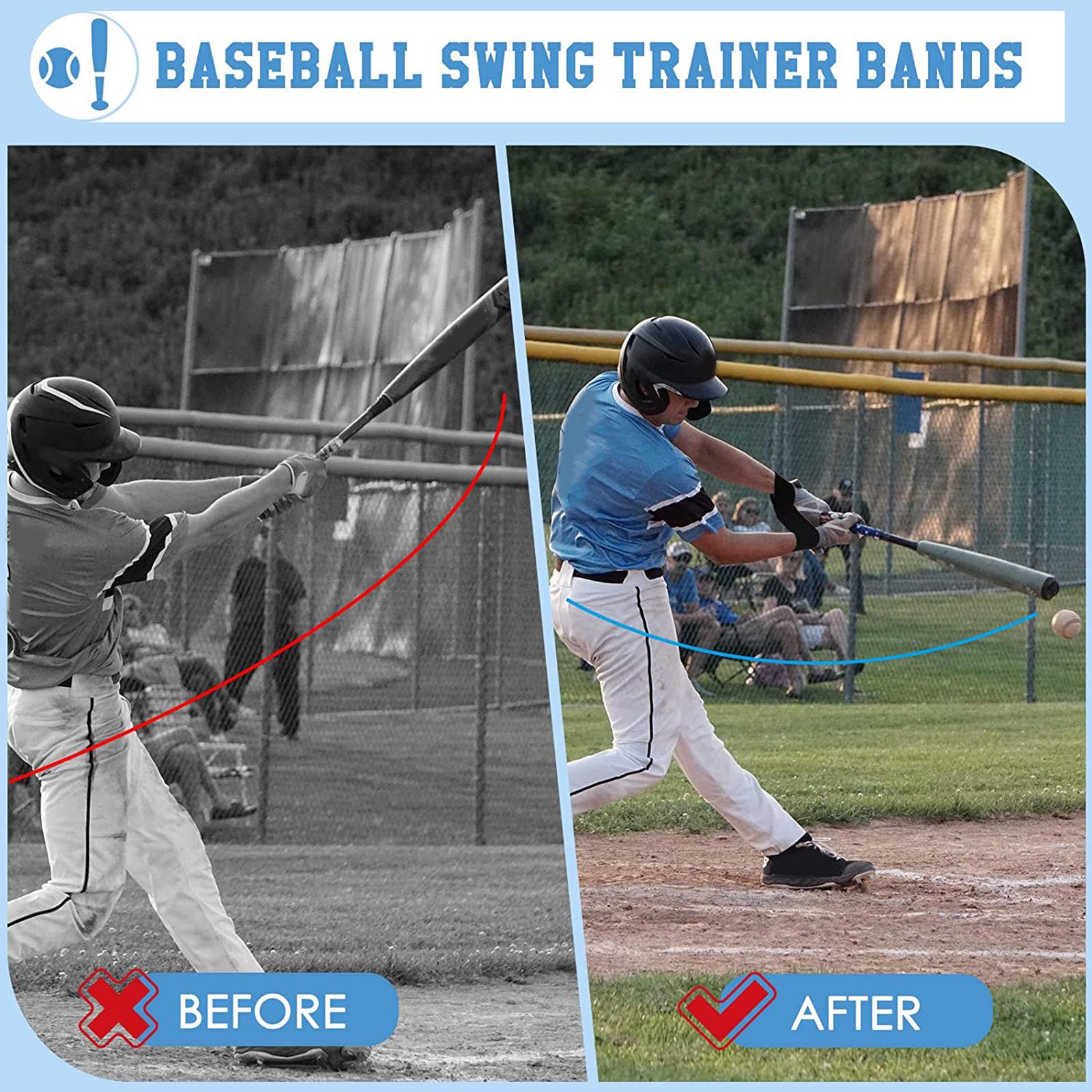 2xSwing Correcting Arm Band Hitting Trainer Baseball Training Aid for Hitting