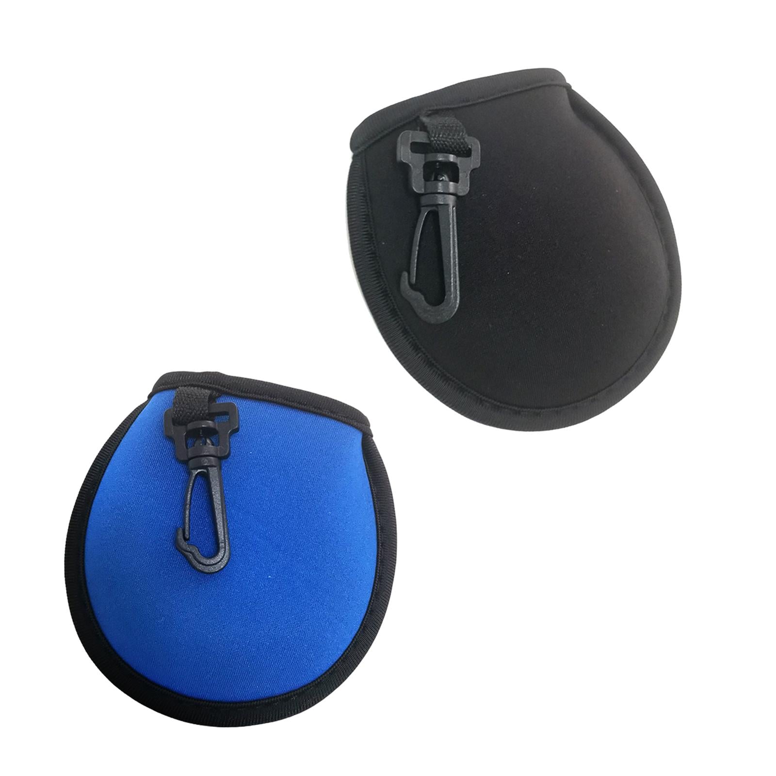 5xGolf Ball Cleaner with Clip Portable Golf Ball Wiping Golf Ball Cleaning Bag Blue
