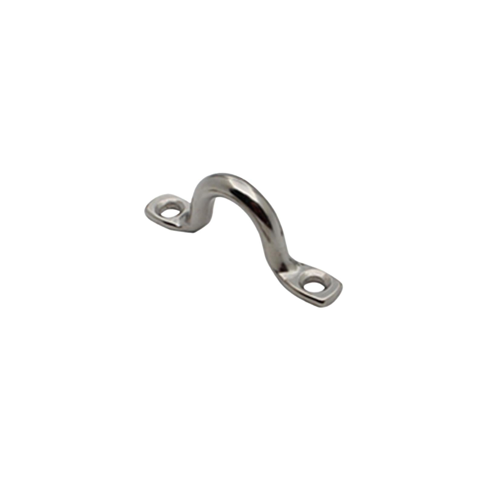 3xBoat Top Pad Eye Stainless Steel Bungee Deck Loops Tie Down for Boats Kayaks 6MM