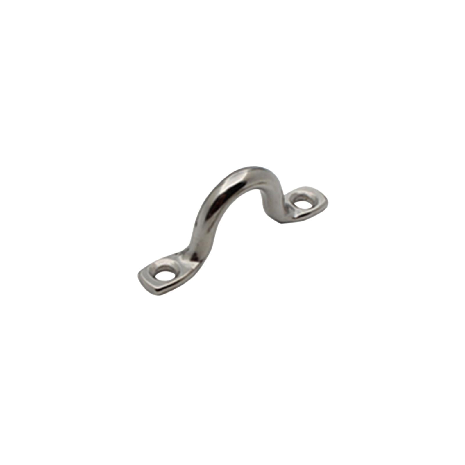3xBoat Top Pad Eye Stainless Steel Bungee Deck Loops Tie Down for Boats Kayaks 6MM
