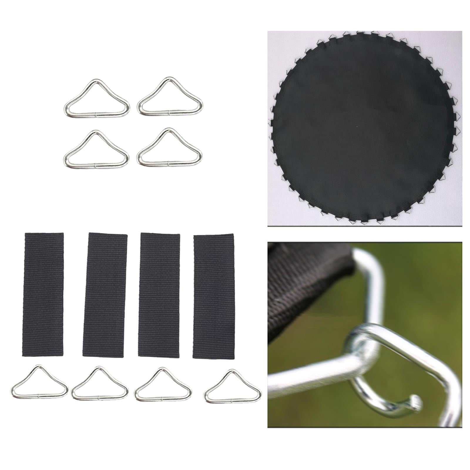2x4Pcs V Shaped Rings Triangle Ring Buckles for Kids Trampoline Outdoor Repair no Straps