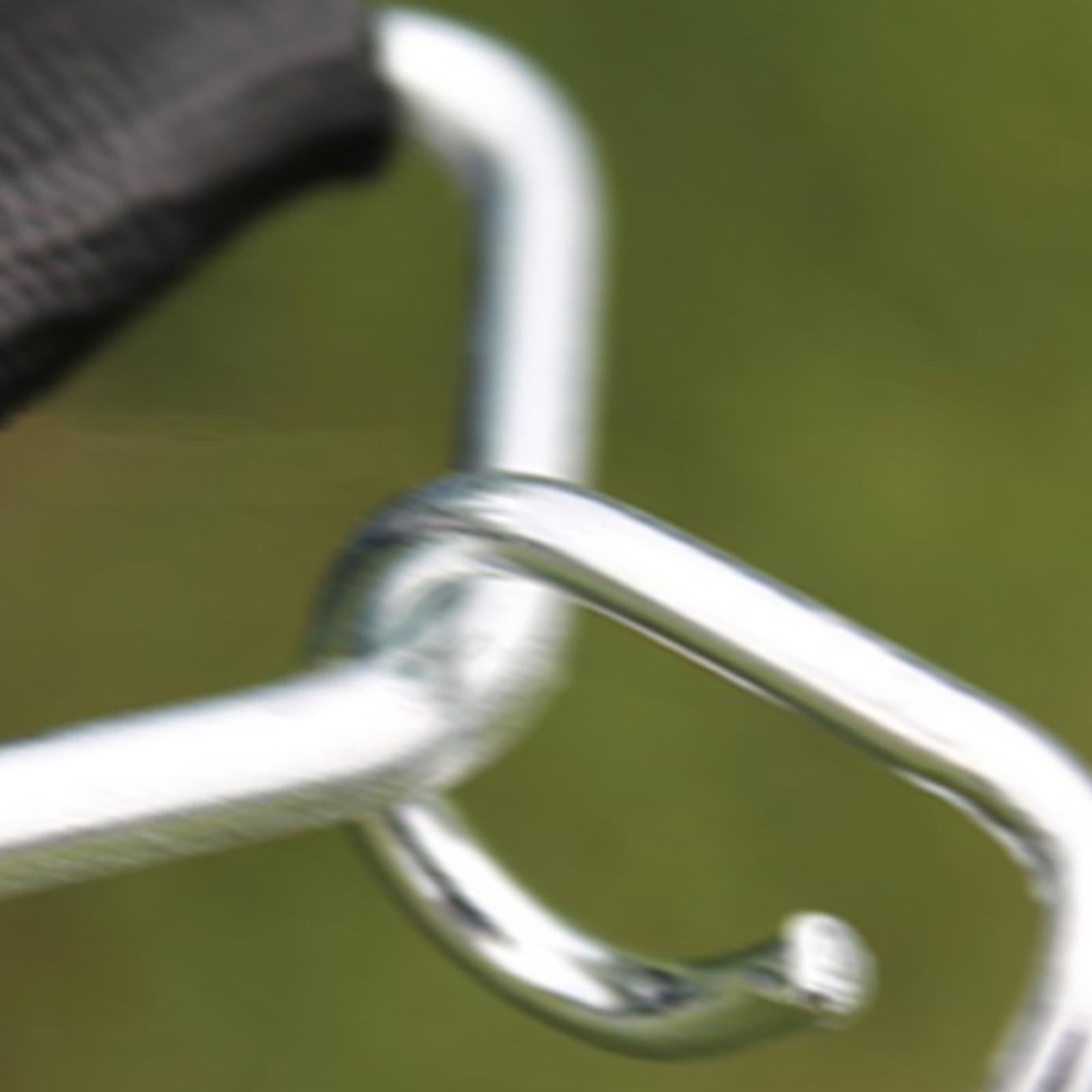 4x4Pcs V Shaped Rings Triangle Ring Buckles for Kids Trampoline Outdoor Repair with Straps