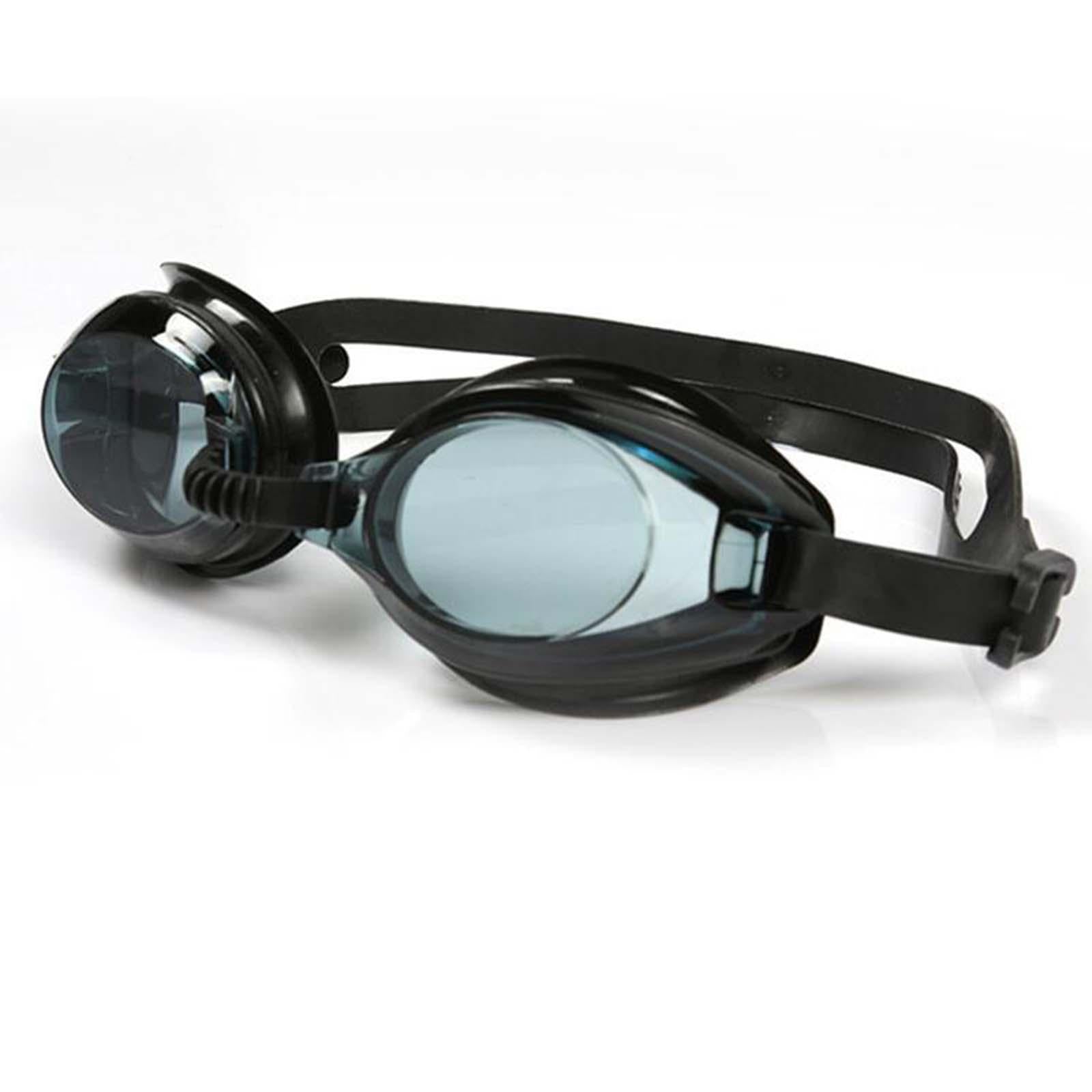 2xSwimming Goggles Adult Soft Silicone Strap Comfortable Anti Fog Swim Goggles Black