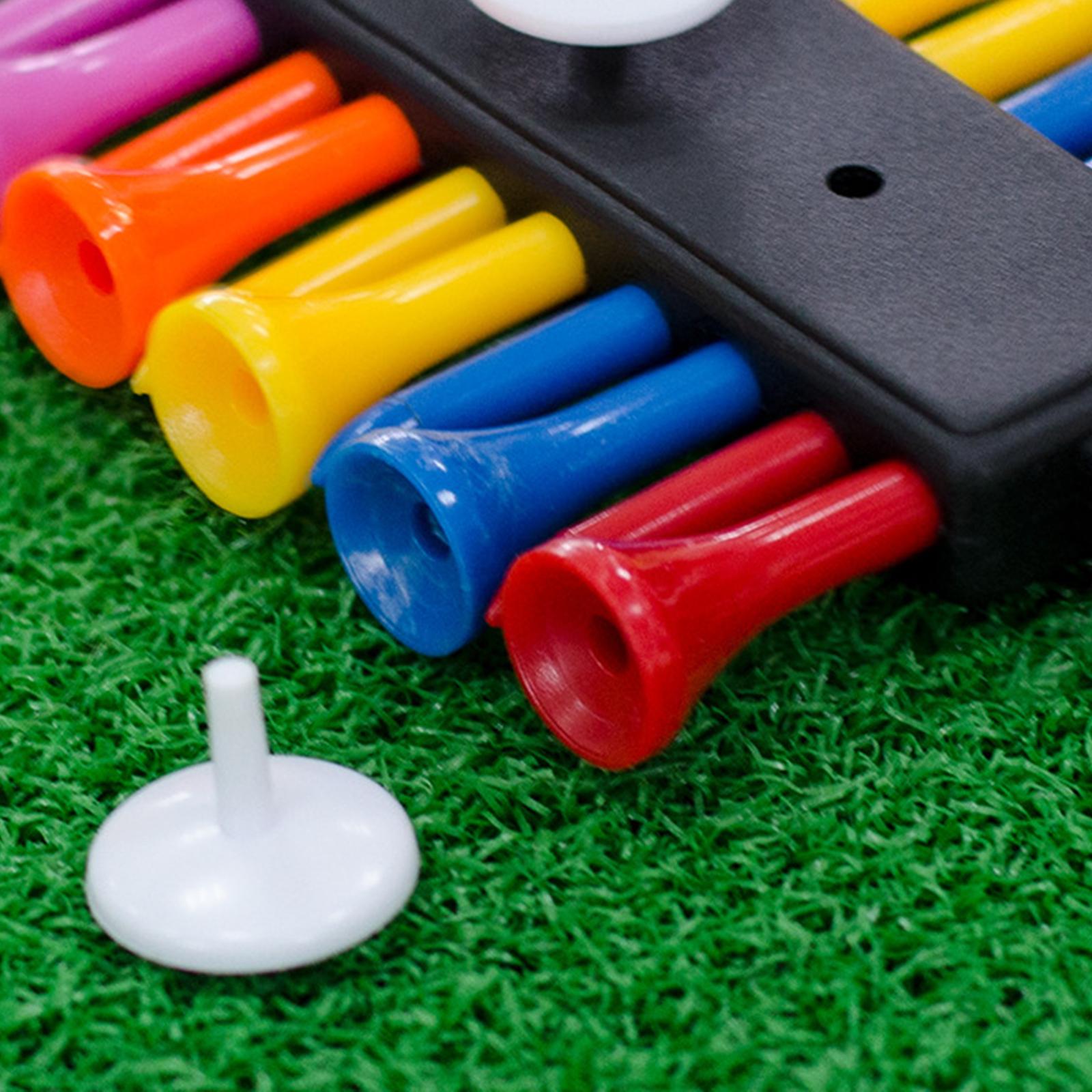 2xGolf Tee Holder Keeper Portable Golf Tee Storage Container for Golf Practice