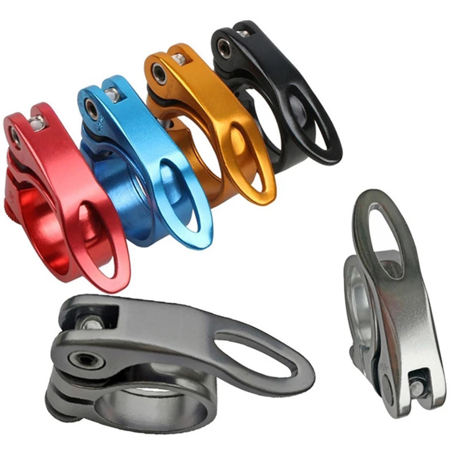 2xBike Seat Post Clamp Bike Seatpost Clamp Durable Seatpost Collar for Cycling Blue 34.9mm