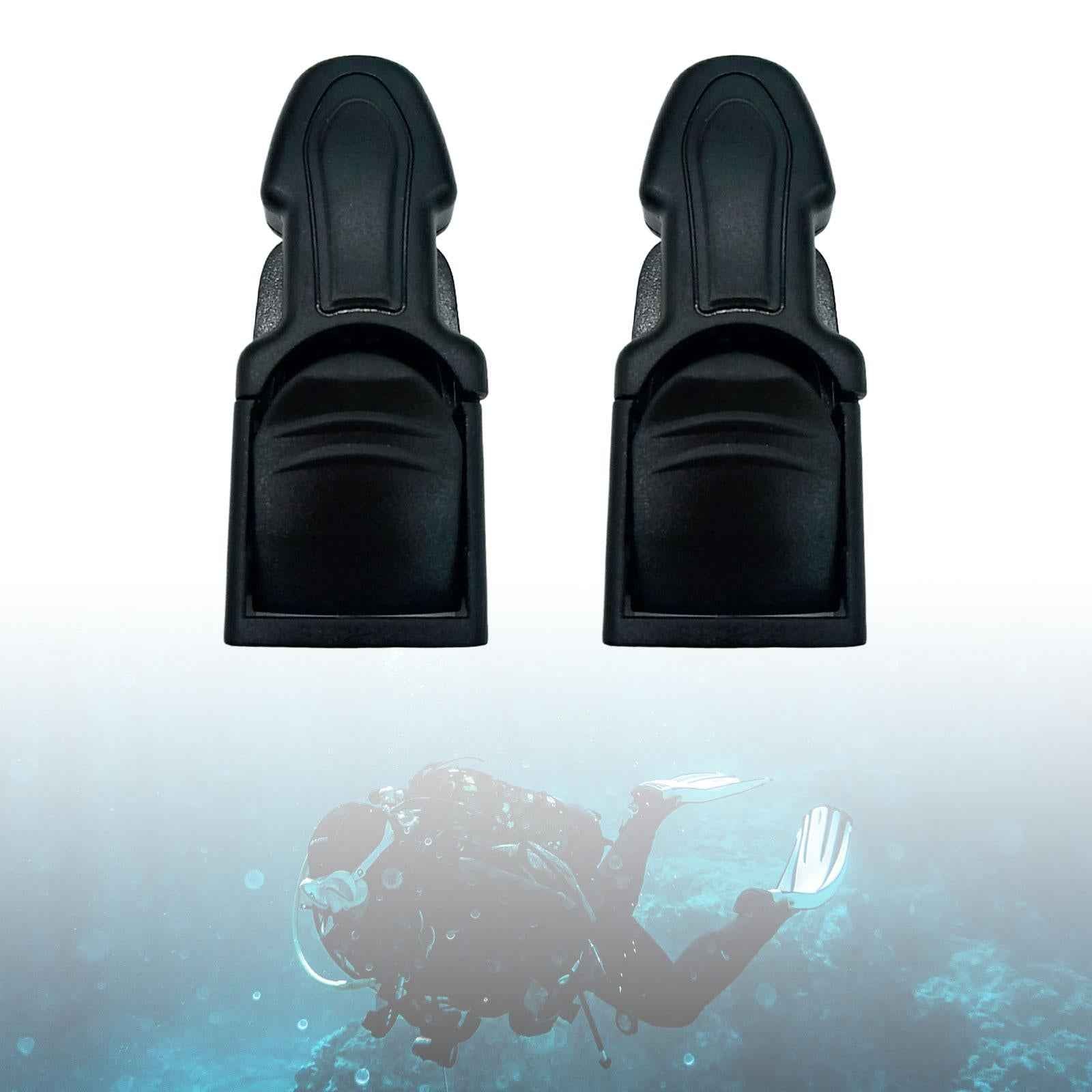 2Pieces Diving Fin Strap Buckle, Swimming Fin Flippers Buckles Replacement