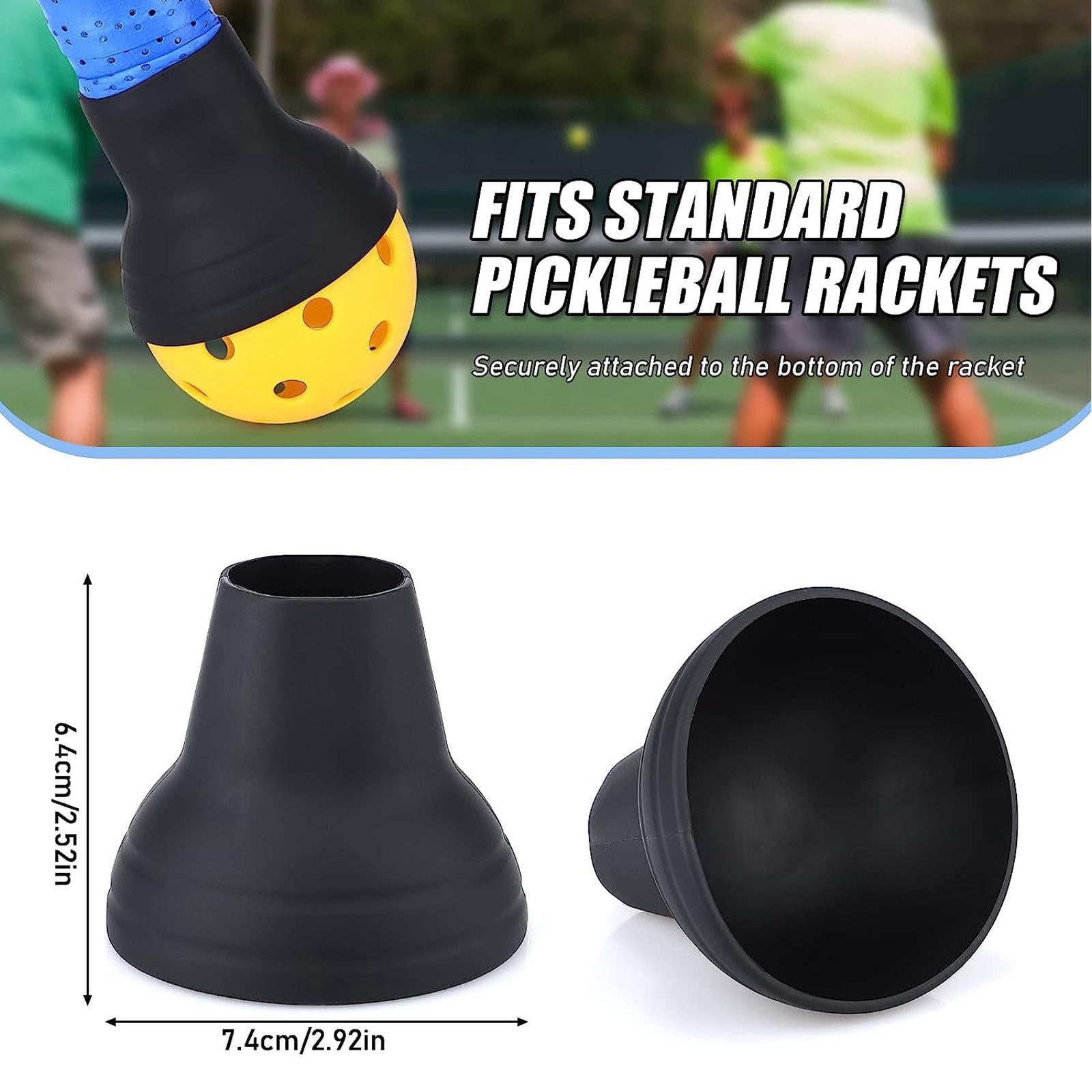 3xPickleball Retriever Pickleball Grabber Attaches to Pickleball Paddle Bottom