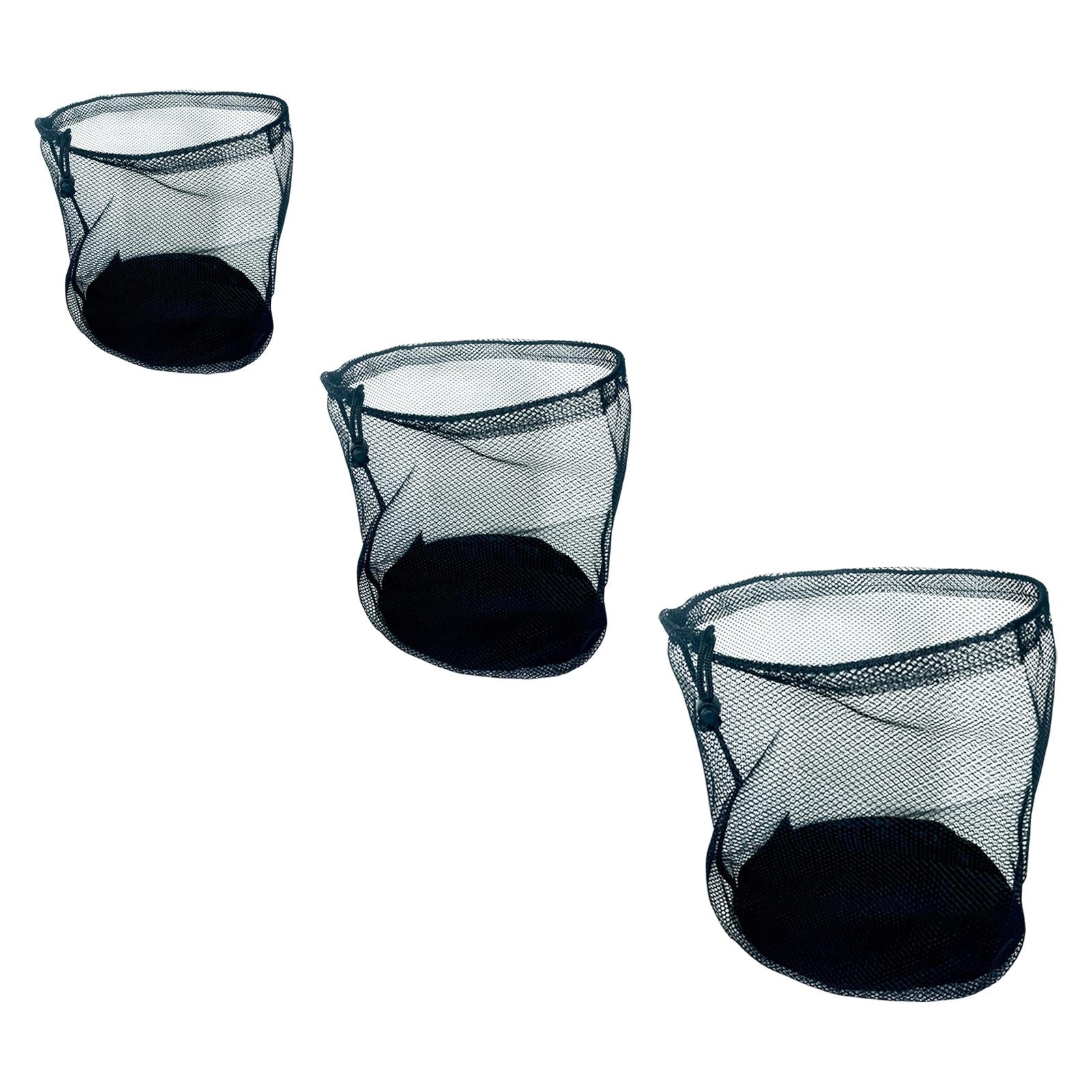 3xMesh Sports Ball Bag Mesh Soccer Ball Bag for Basketball Volleyball Toy Ball 30cmx40cm