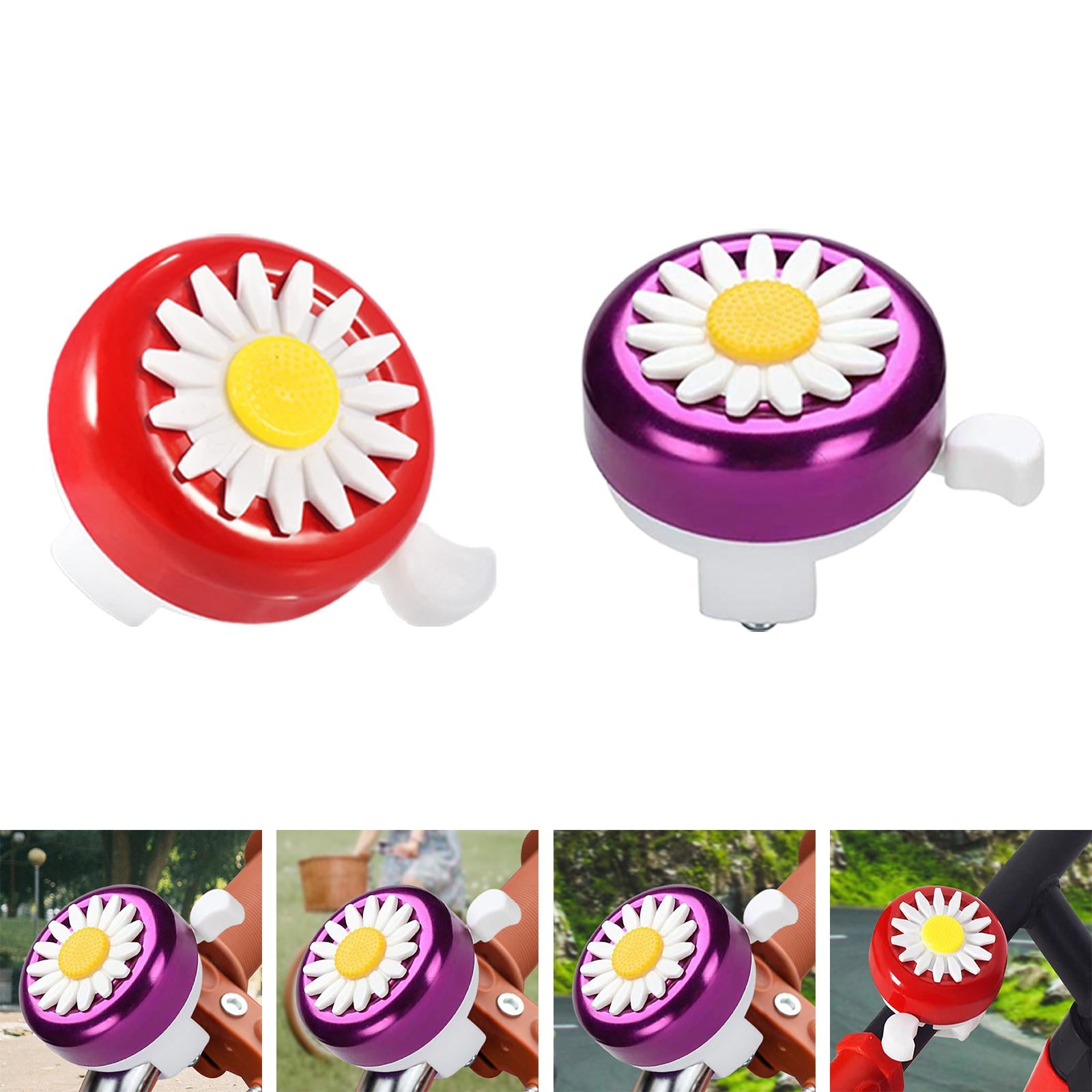 5xBike Bell Durable Small Handlebar Bell for Riding Mountain Bike Accessories