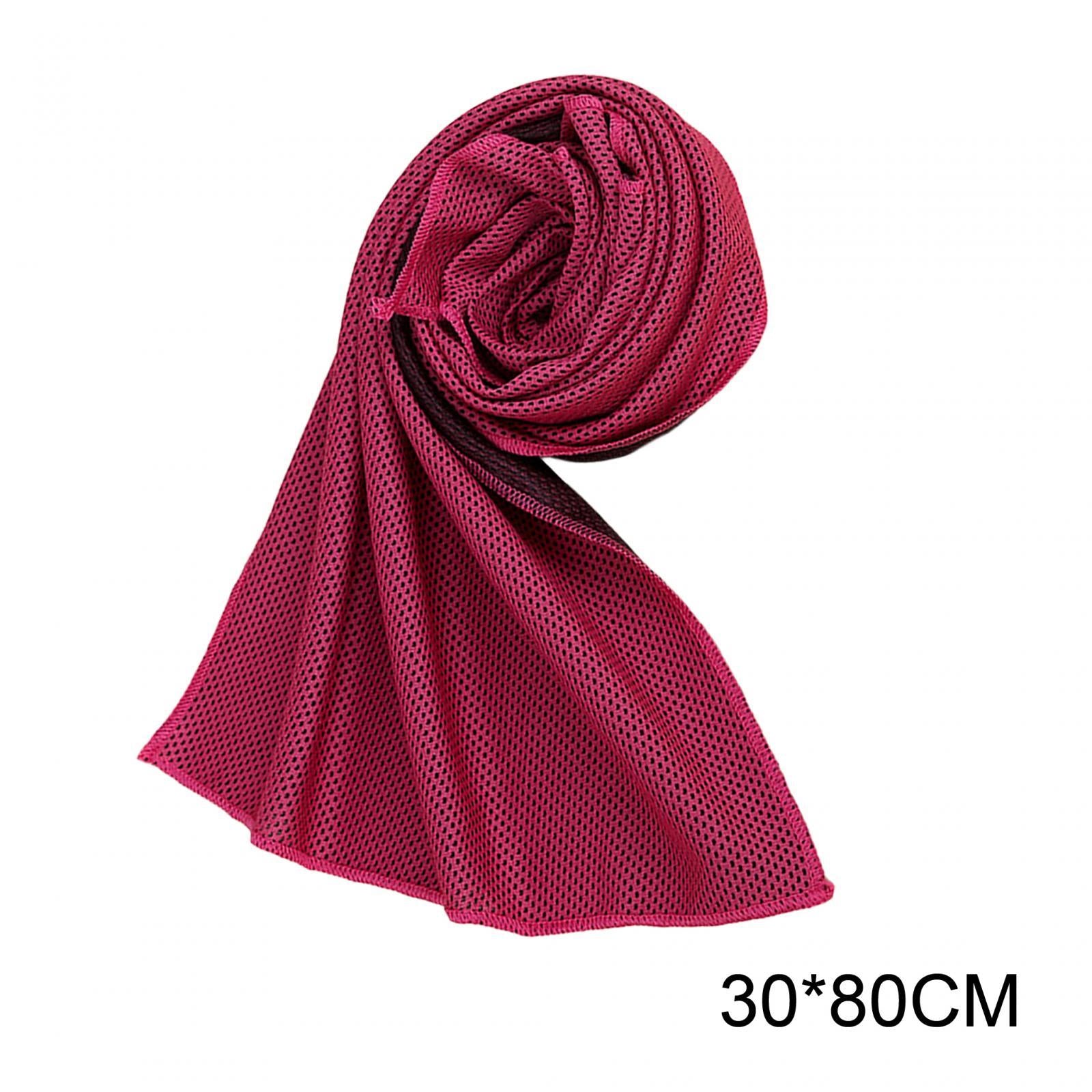 3xCooling Towel Breathable Fast Drying Ice Towel for Exercise Hot Weather rose red