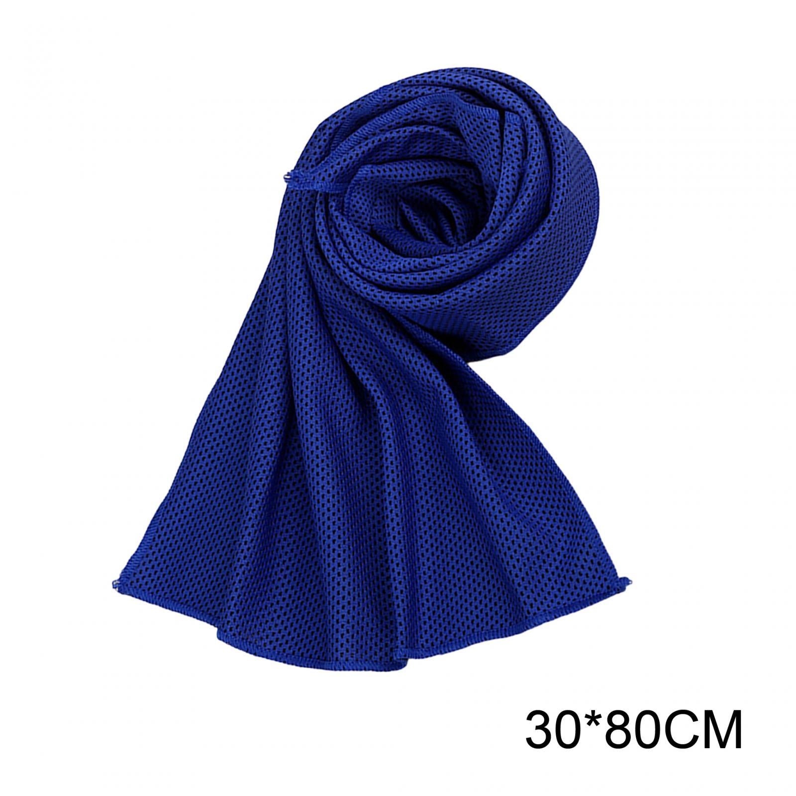 2xCooling Towel Breathable Fast Drying Ice Towel for Exercise Hot Weather dark blue