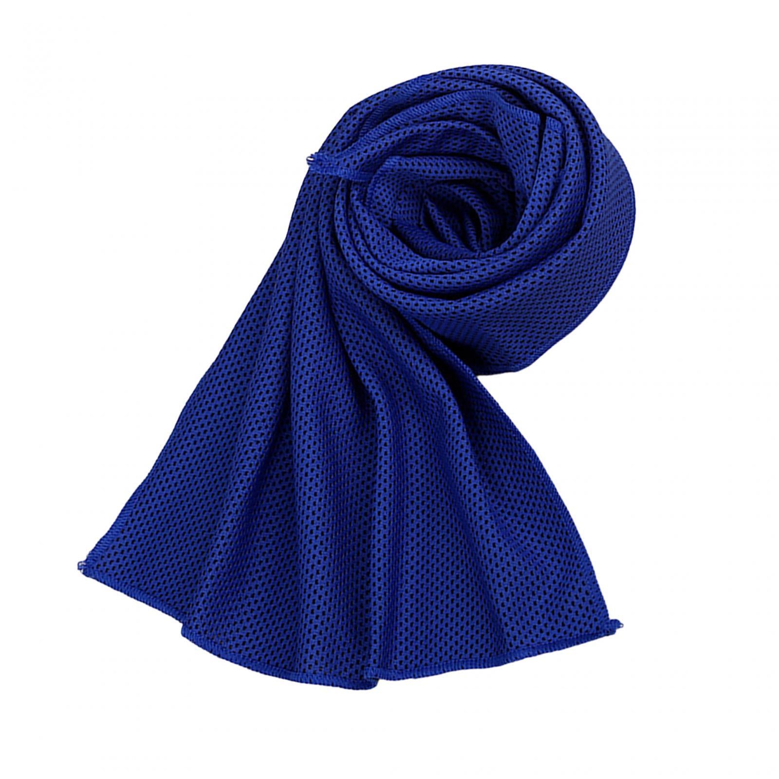 4xCooling Towel Breathable Fast Drying Ice Towel for Exercise Hot Weather dark blue
