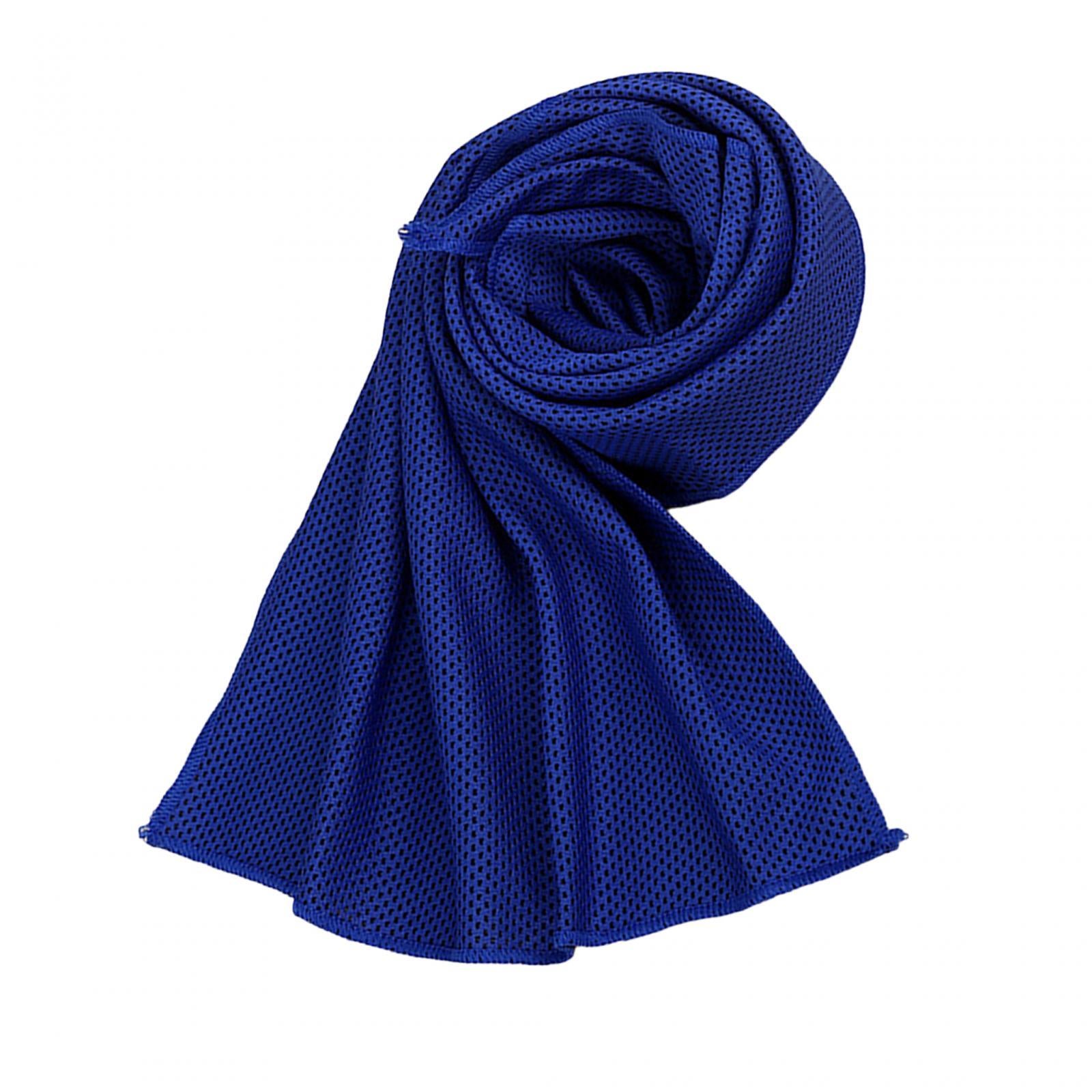 3xCooling Towel Breathable Fast Drying Ice Towel for Exercise Hot Weather dark blue