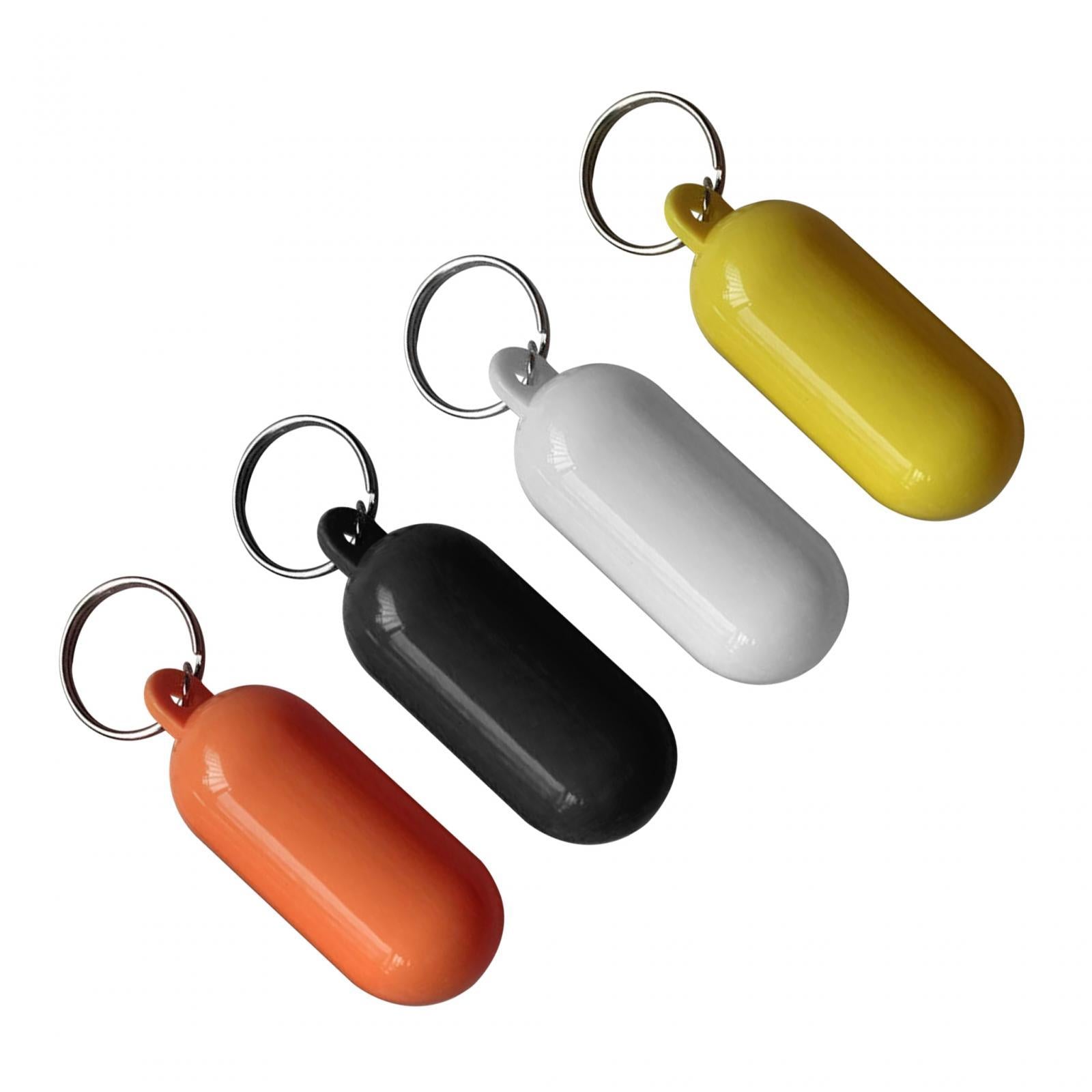 3xFloating Keychain Buoyant Key Chain for Outdoor Water Sports Rafting Fishing Yellow