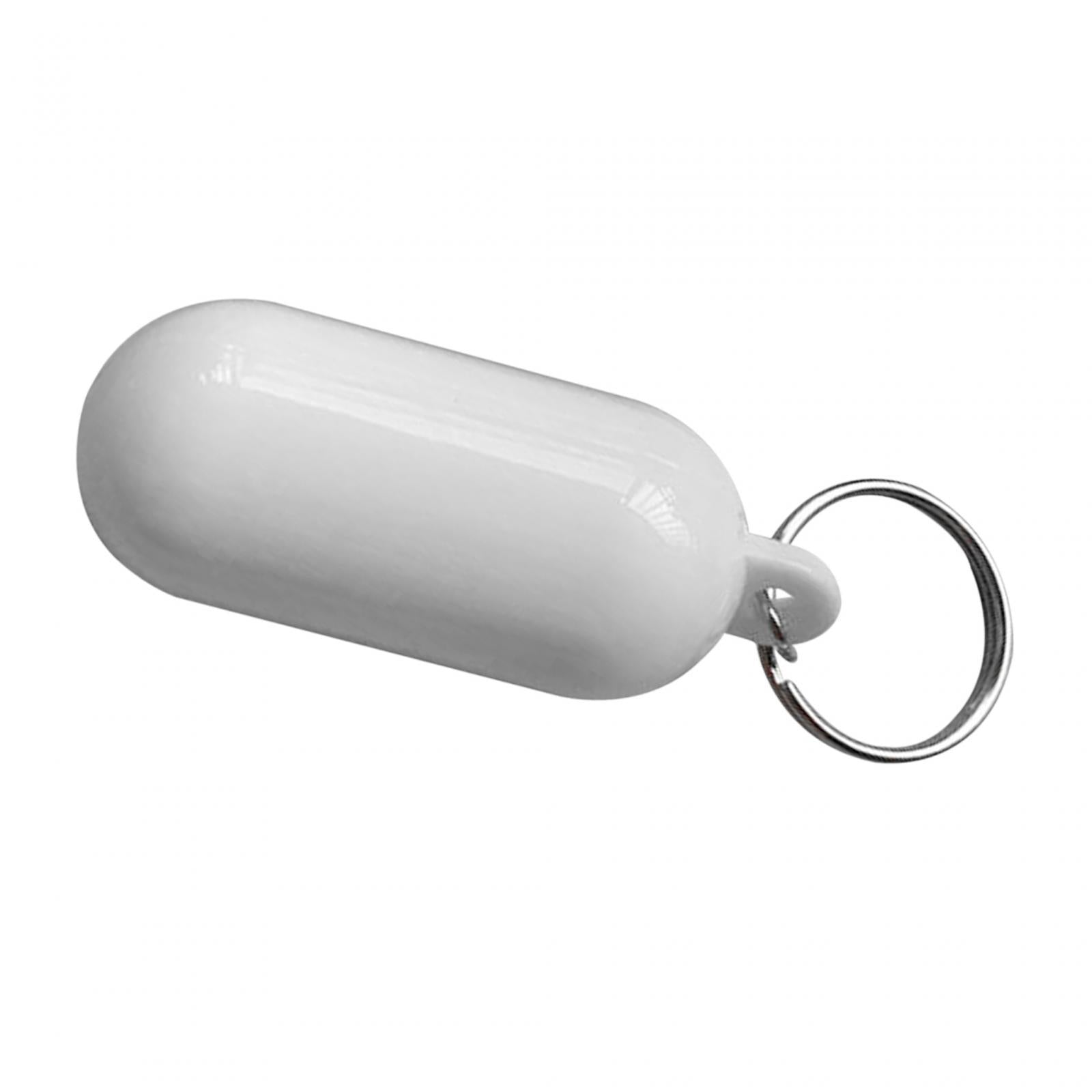 3xFloating Keychain Buoyant Key Chain for Outdoor Water Sports Rafting Fishing White