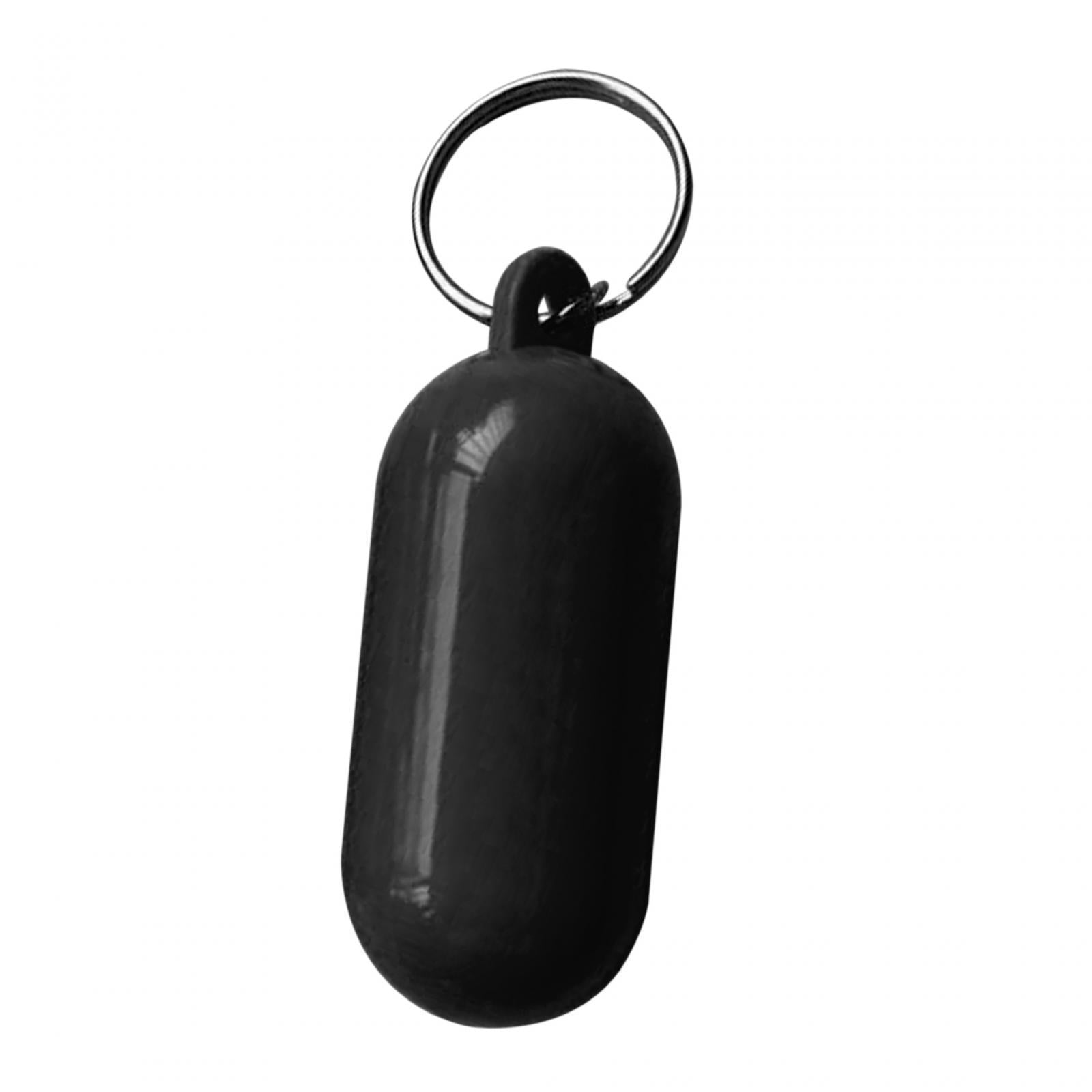 4xFloating Keychain Buoyant Key Chain for Outdoor Water Sports Rafting Fishing Black
