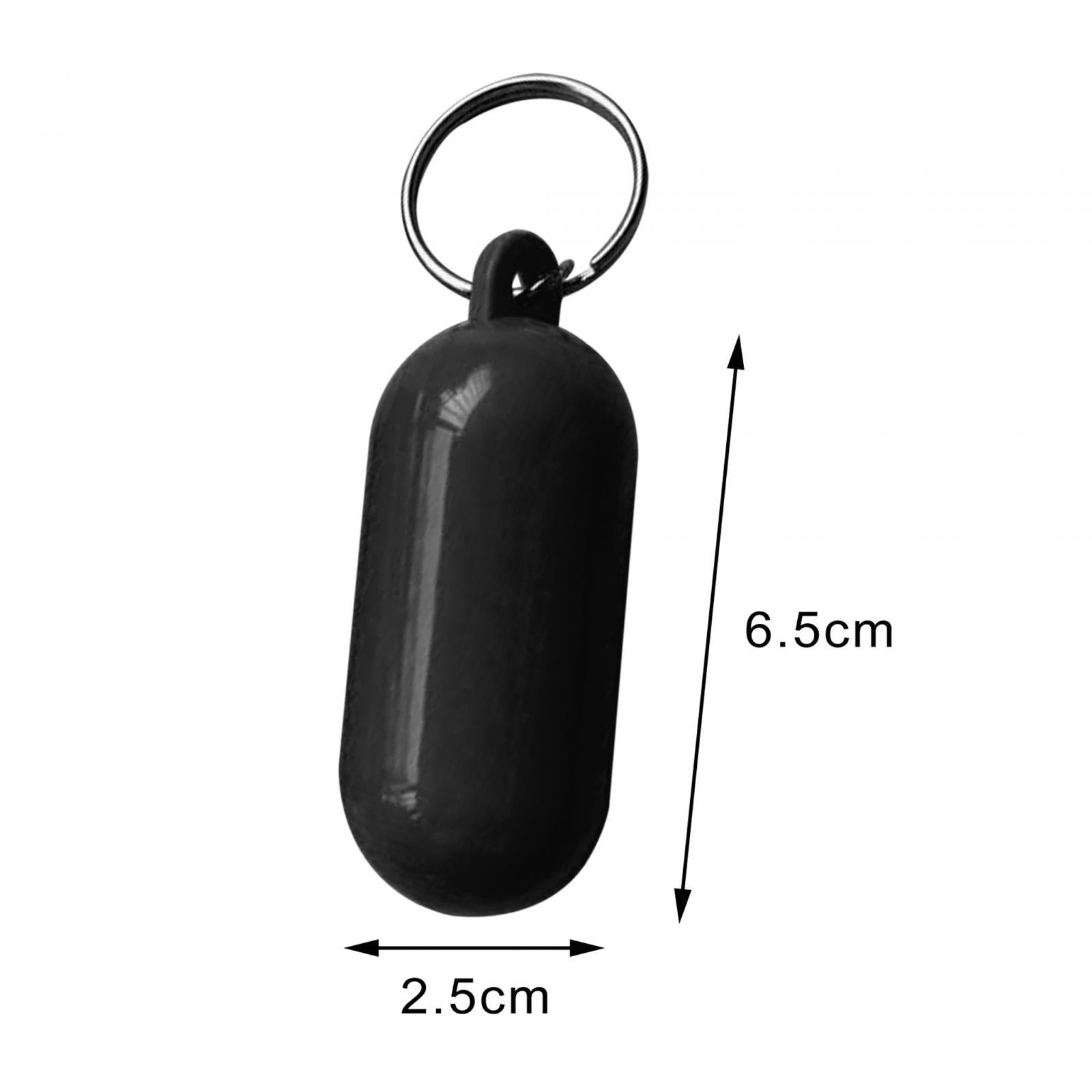 Floating Keychain Buoyant Key Chain for Outdoor Water Sports Rafting Fishing Black