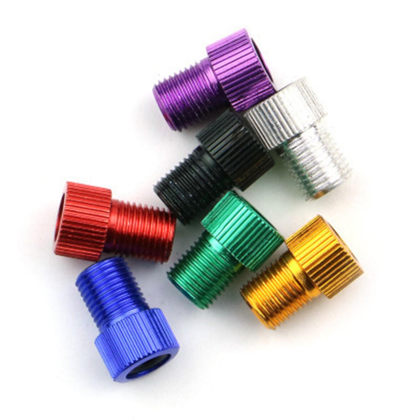 2x4x Bike Valve Adapter Replacement Conversion for Cycling Road Bike Equipment Red