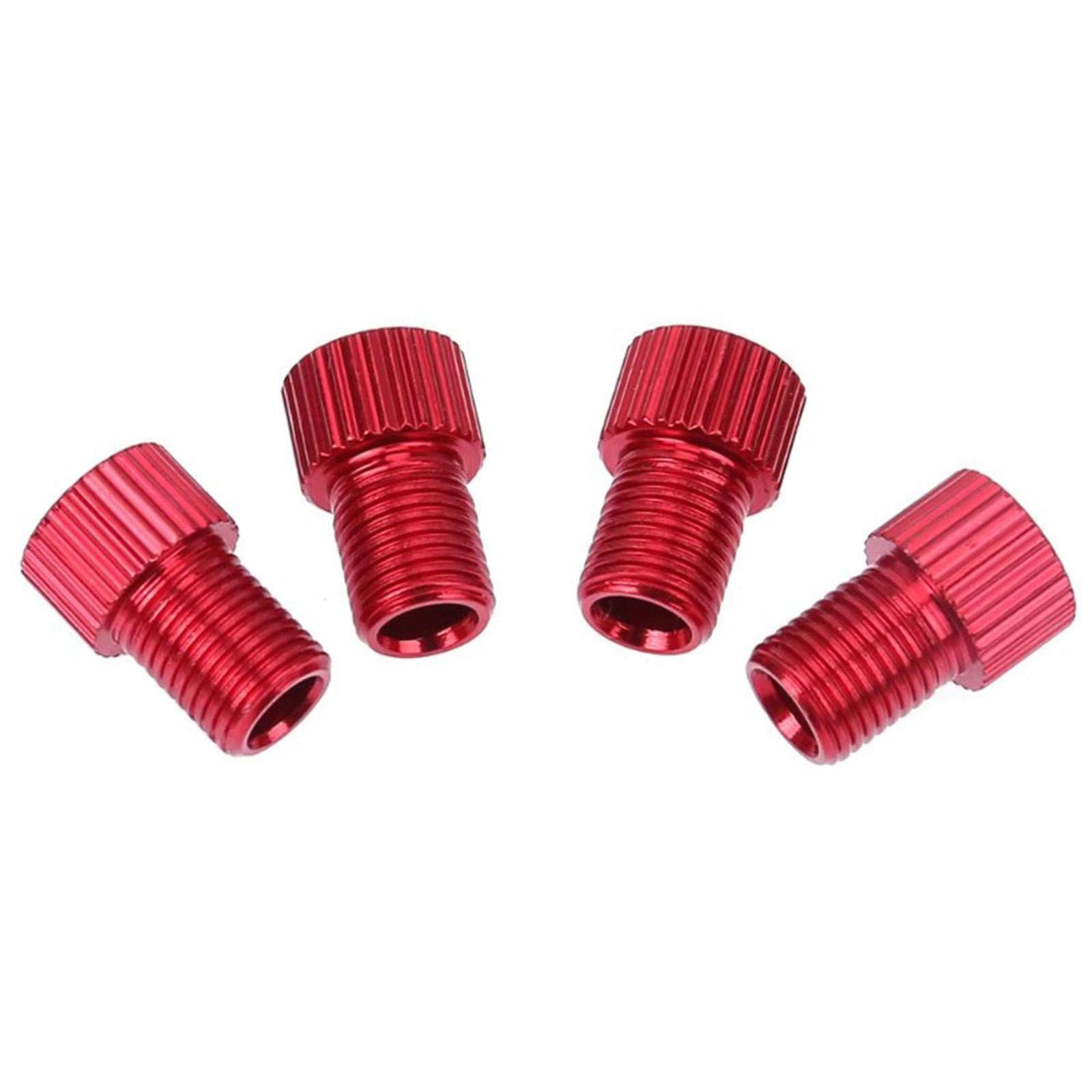 3x4x Bike Valve Adapter Replacement Conversion for Cycling Road Bike Equipment Red