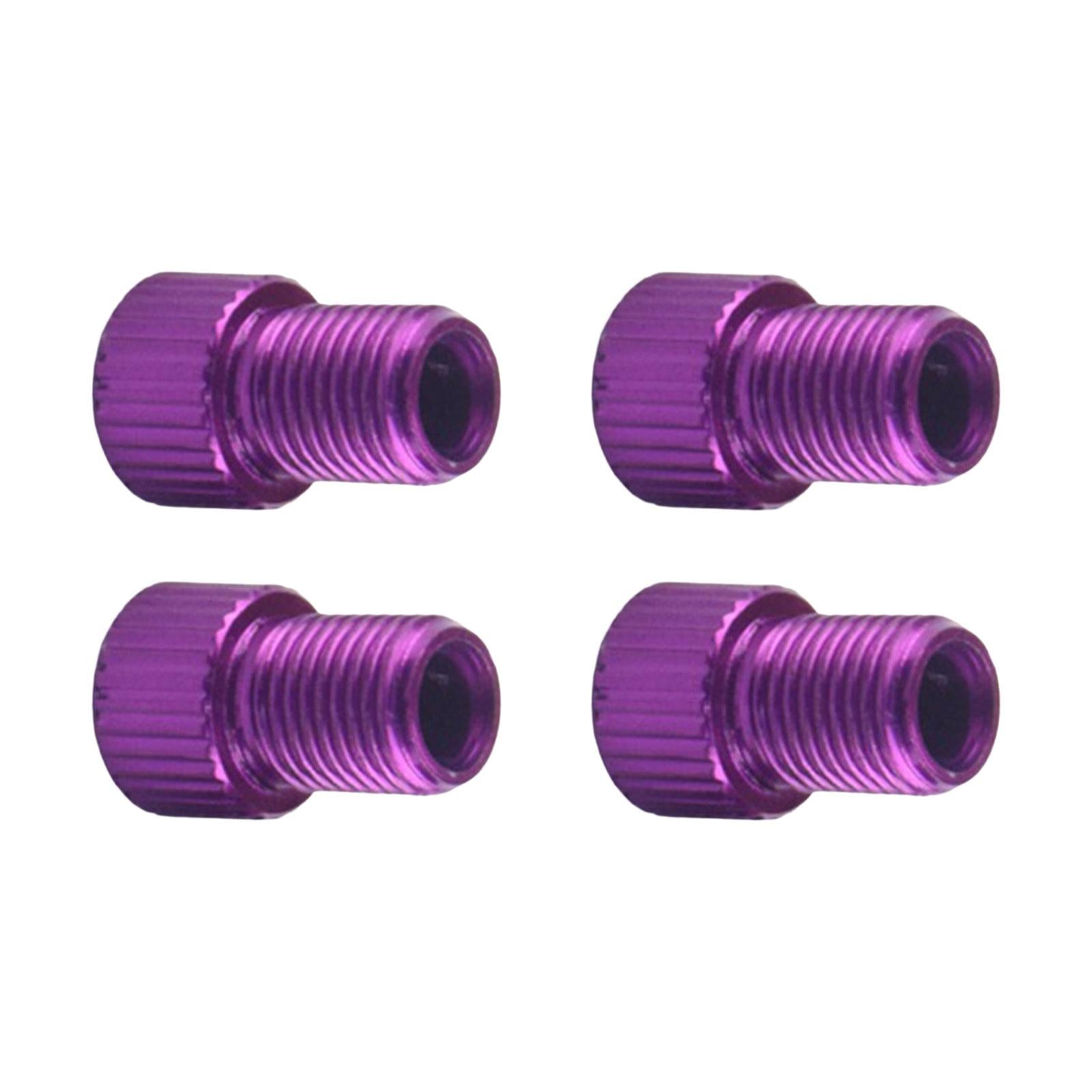 4x4x Bike Valve Adapter Replacement Conversion for Cycling Road Bike Equipment Purple