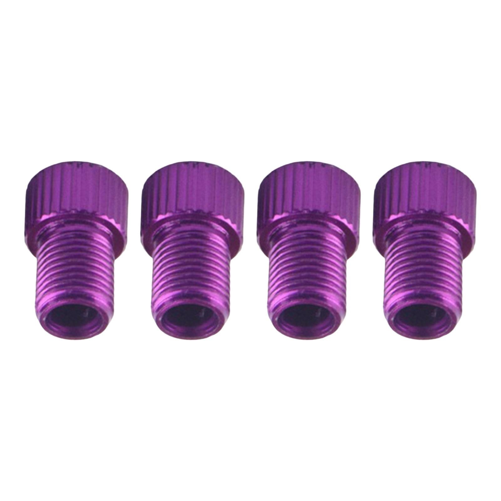 3x4x Bike Valve Adapter Replacement Conversion for Cycling Road Bike Equipment Purple