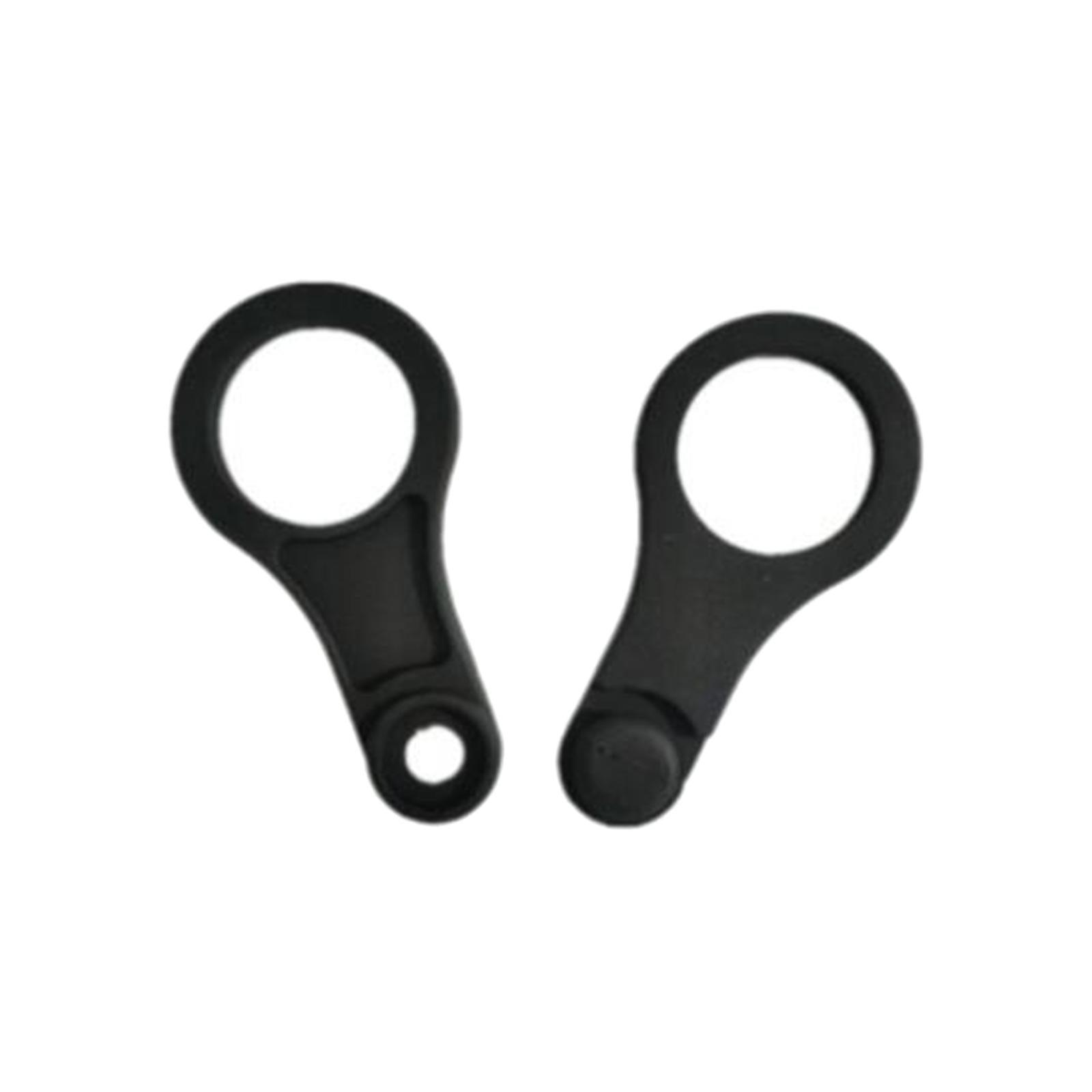 4xSnorkel Clip Replacement Portable Flexible Diving Soft Snorkel Keeper Unisex Black Color 8 Shaped