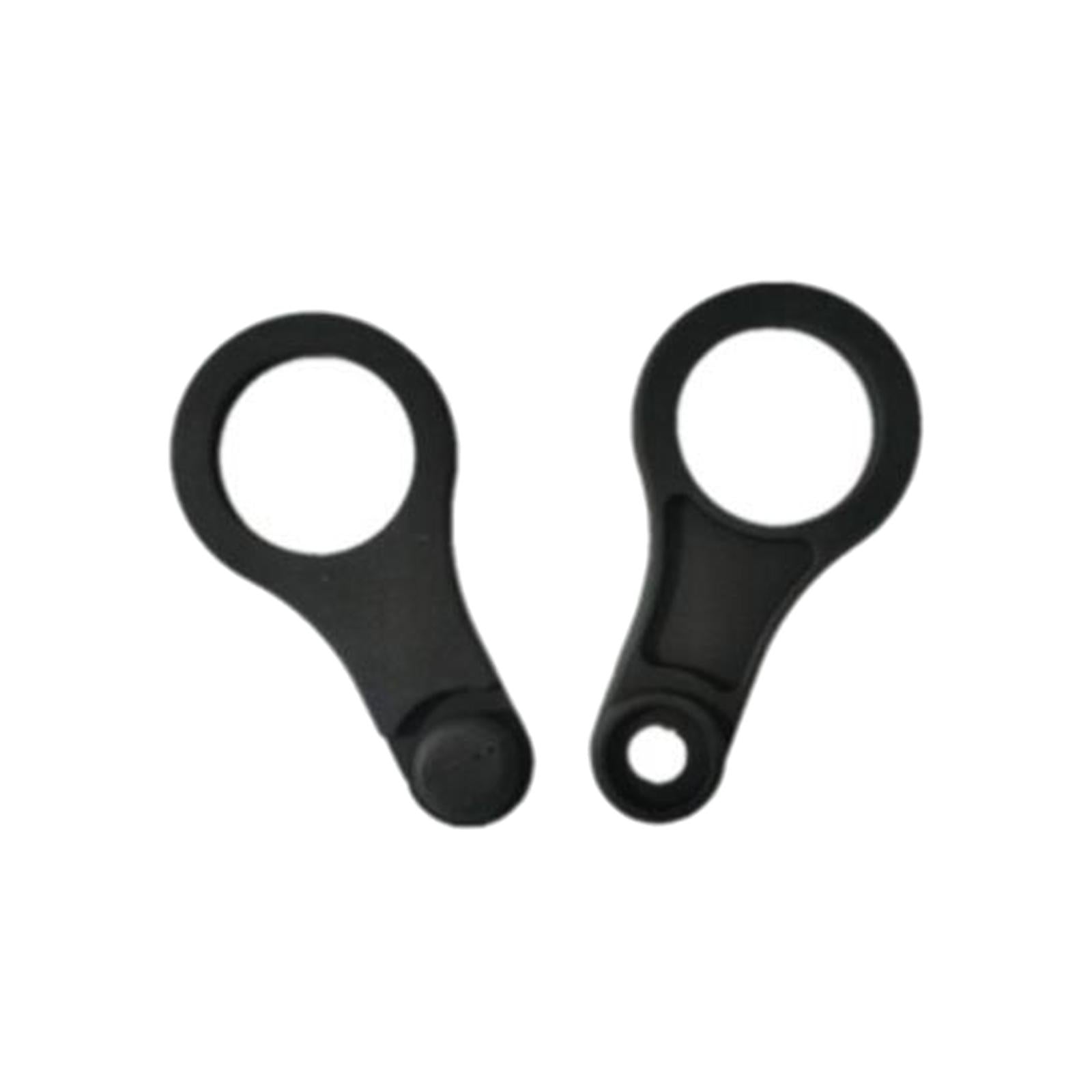 4xSnorkel Clip Replacement Portable Flexible Diving Soft Snorkel Keeper Unisex Black Color 8 Shaped