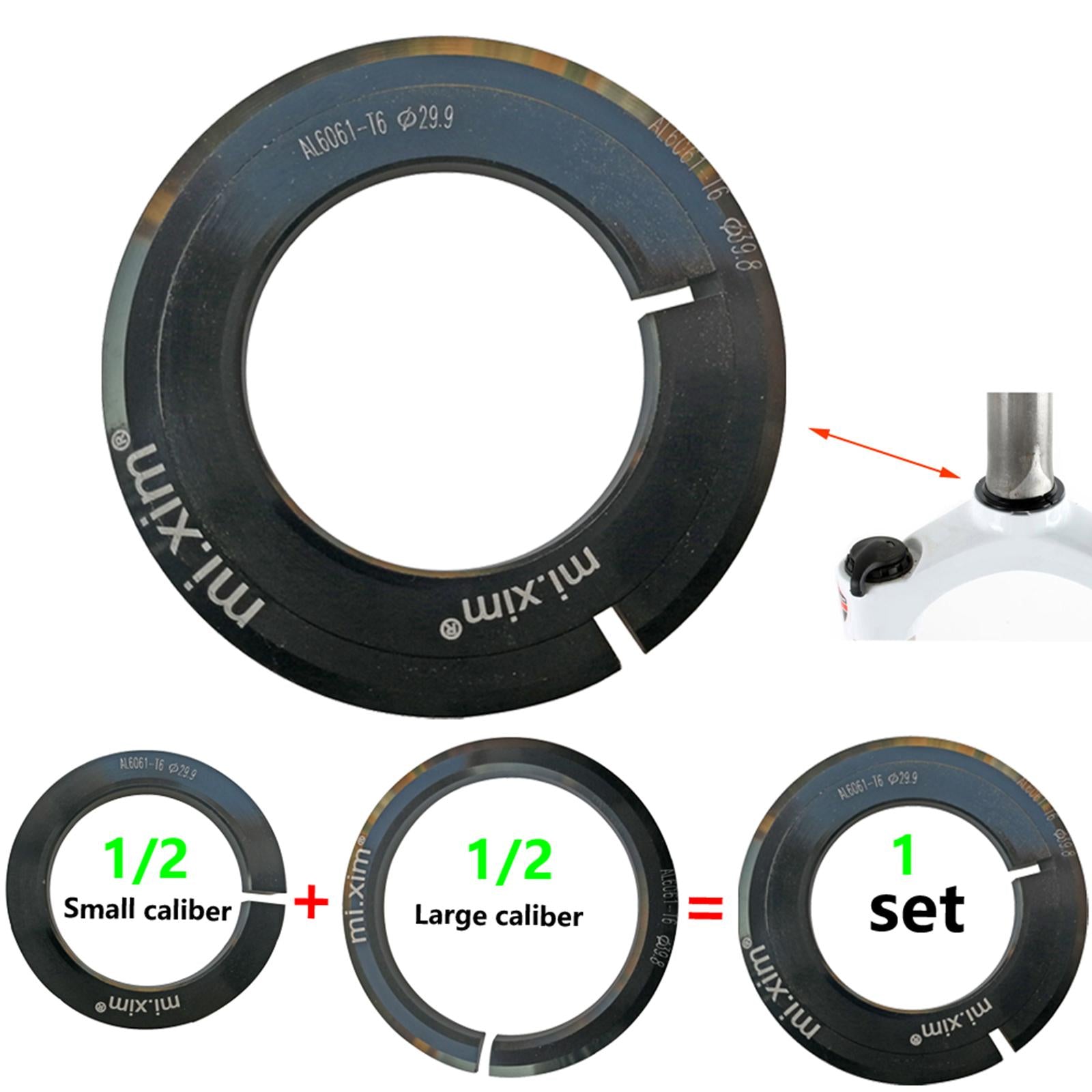2xBike Headset Sealing Spacer Bike Headset Base for Mountain Road Bikes
