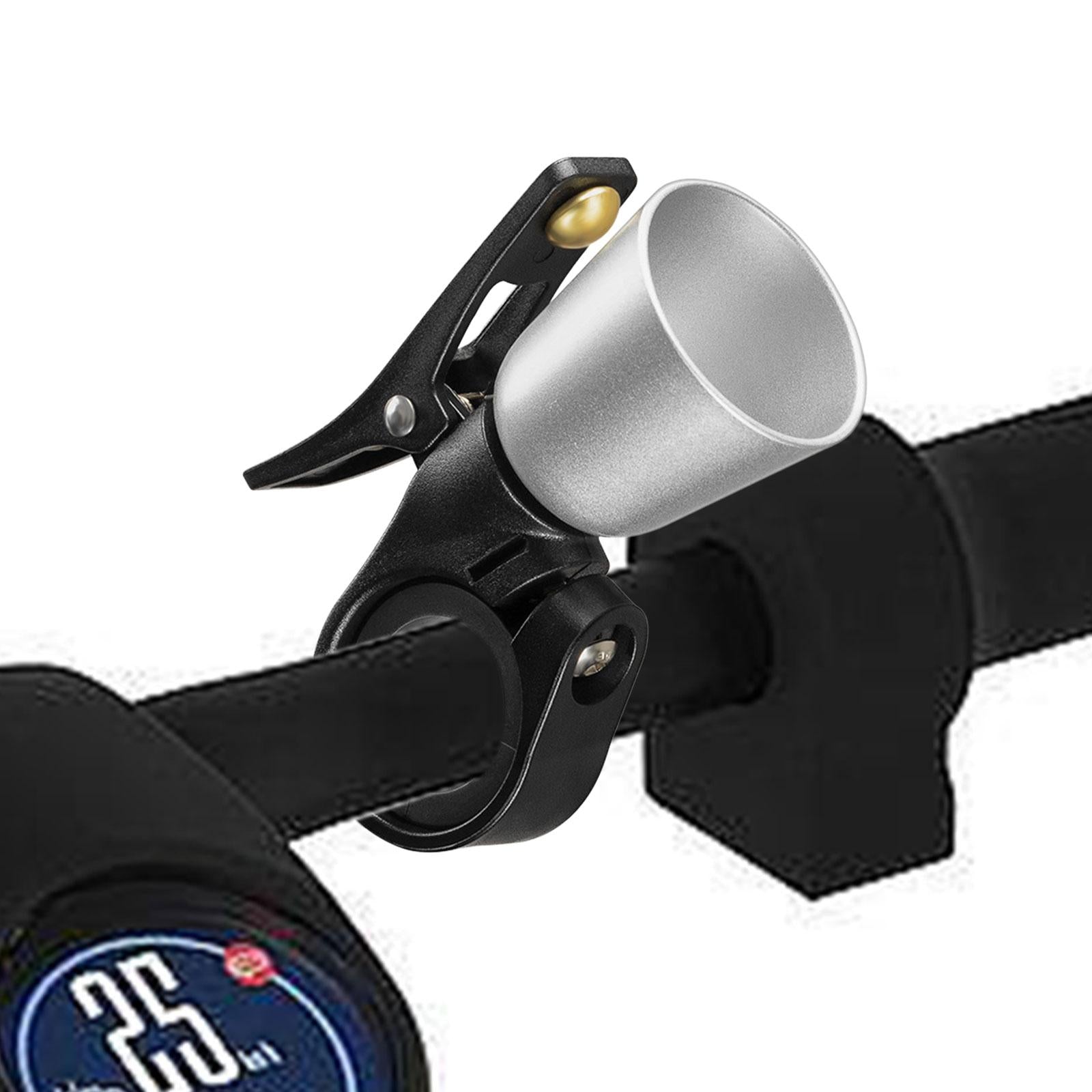 Mini Bike Bell Clear Sound for Kids Adults Bicycle Bell Riding Road Bike Silver