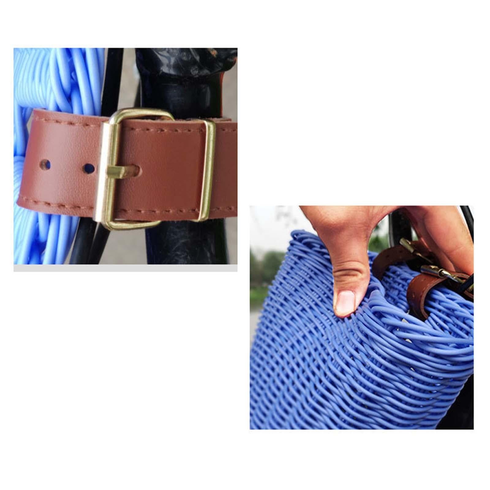 Kids Bike Basket Front Bicycle Cargo Rack Bag Travel Picnic Tricycle Baskets Blue