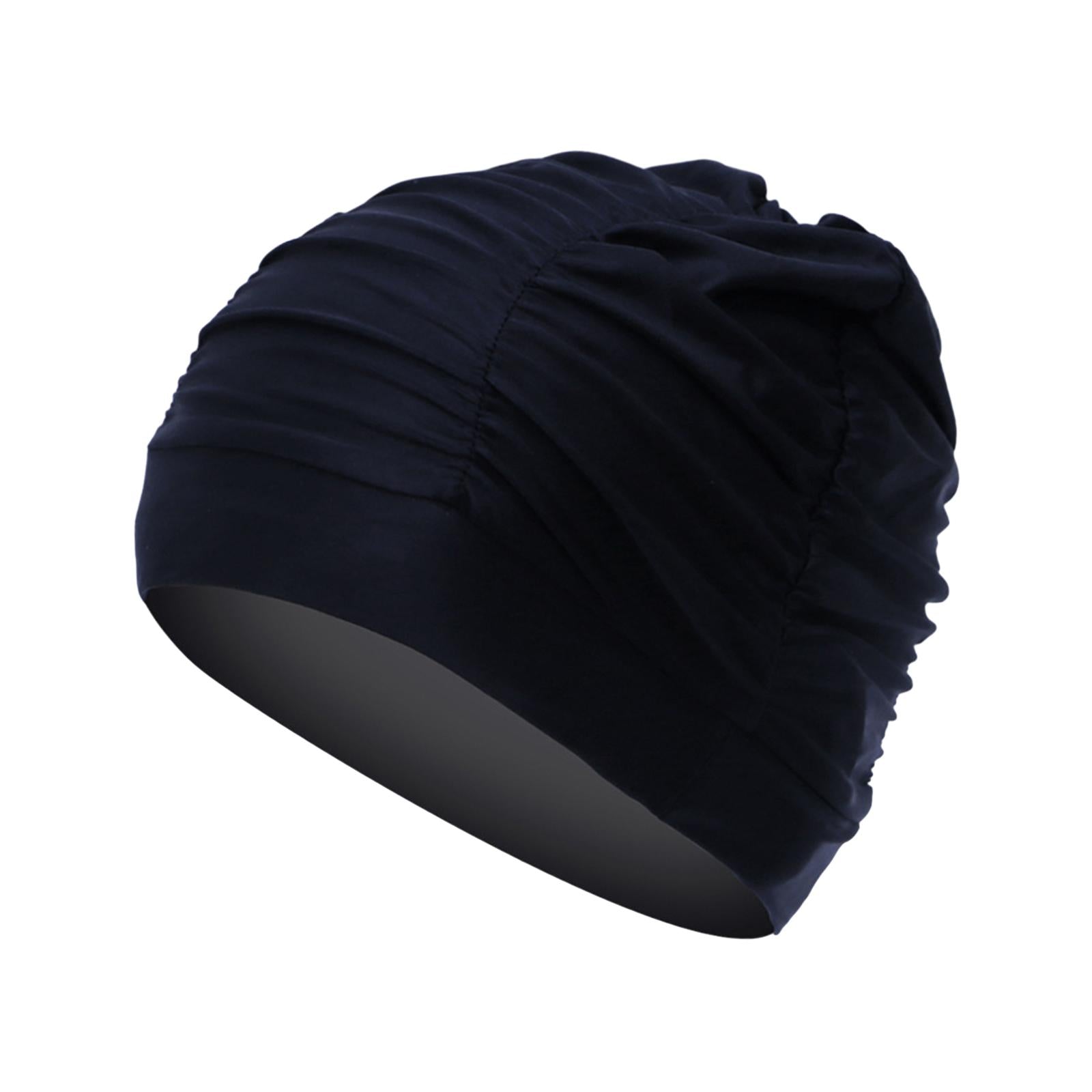 Swim Hat Swim Bathing Hat for Summer Beach Water Sport Surf Adults Black