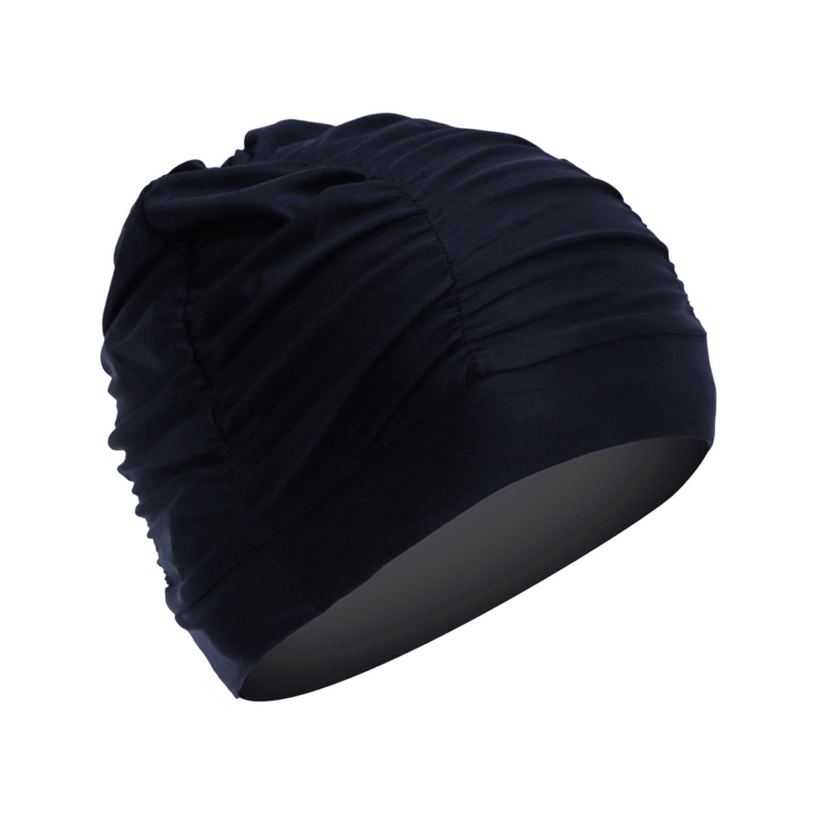 Swim Hat Swim Bathing Hat for Summer Beach Water Sport Surf Adults Black