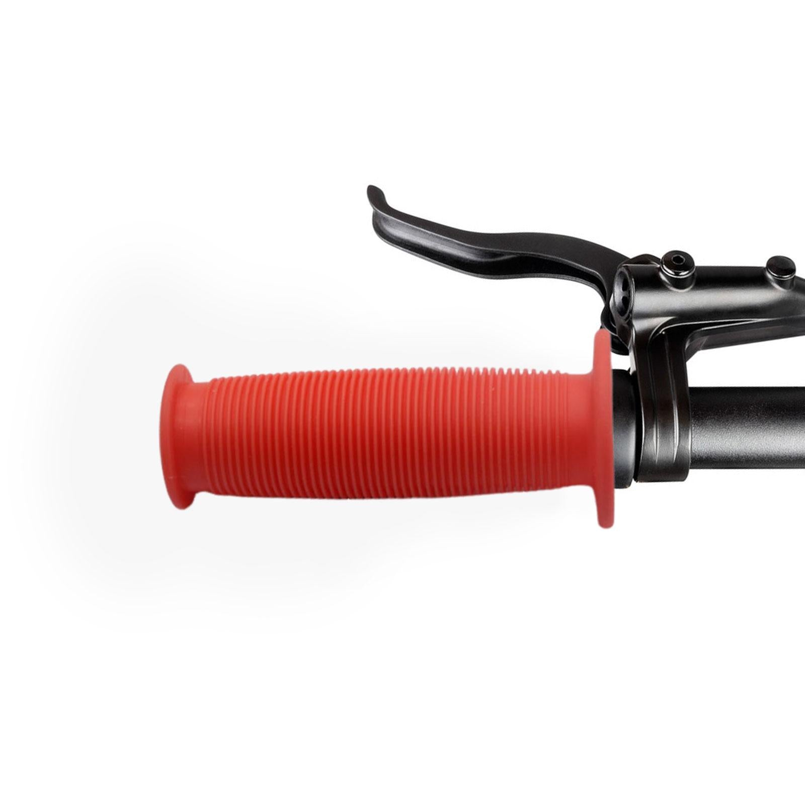 2xBike Handlebar Grip Durable Bicycle Handle Grips for Biking Skateboard Bikes Red