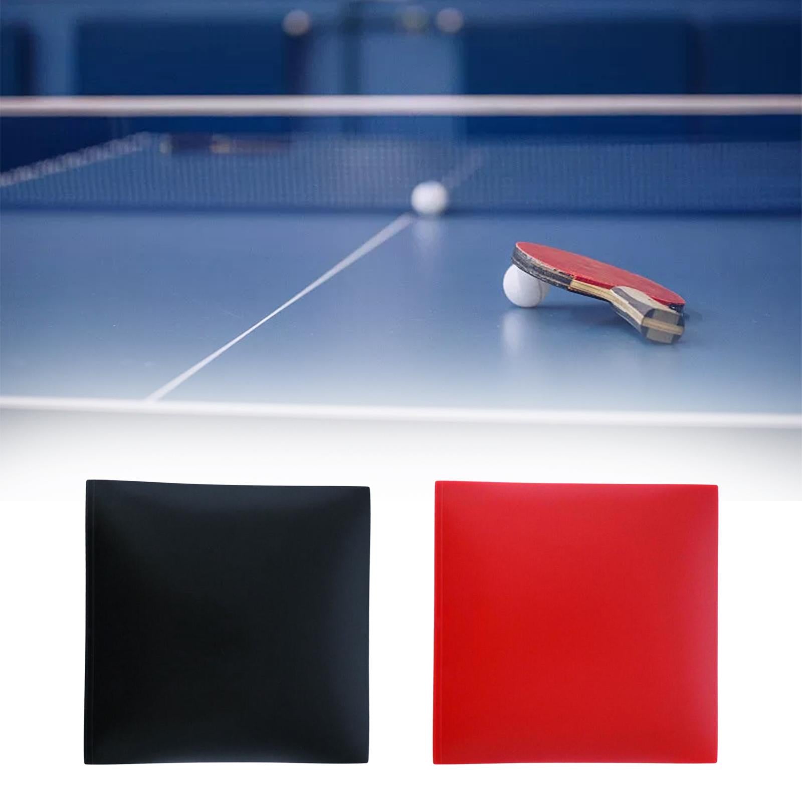Table Tennis Paddle Racket Rubber Outdoor Women Men Durable Ping Pong Rubber black