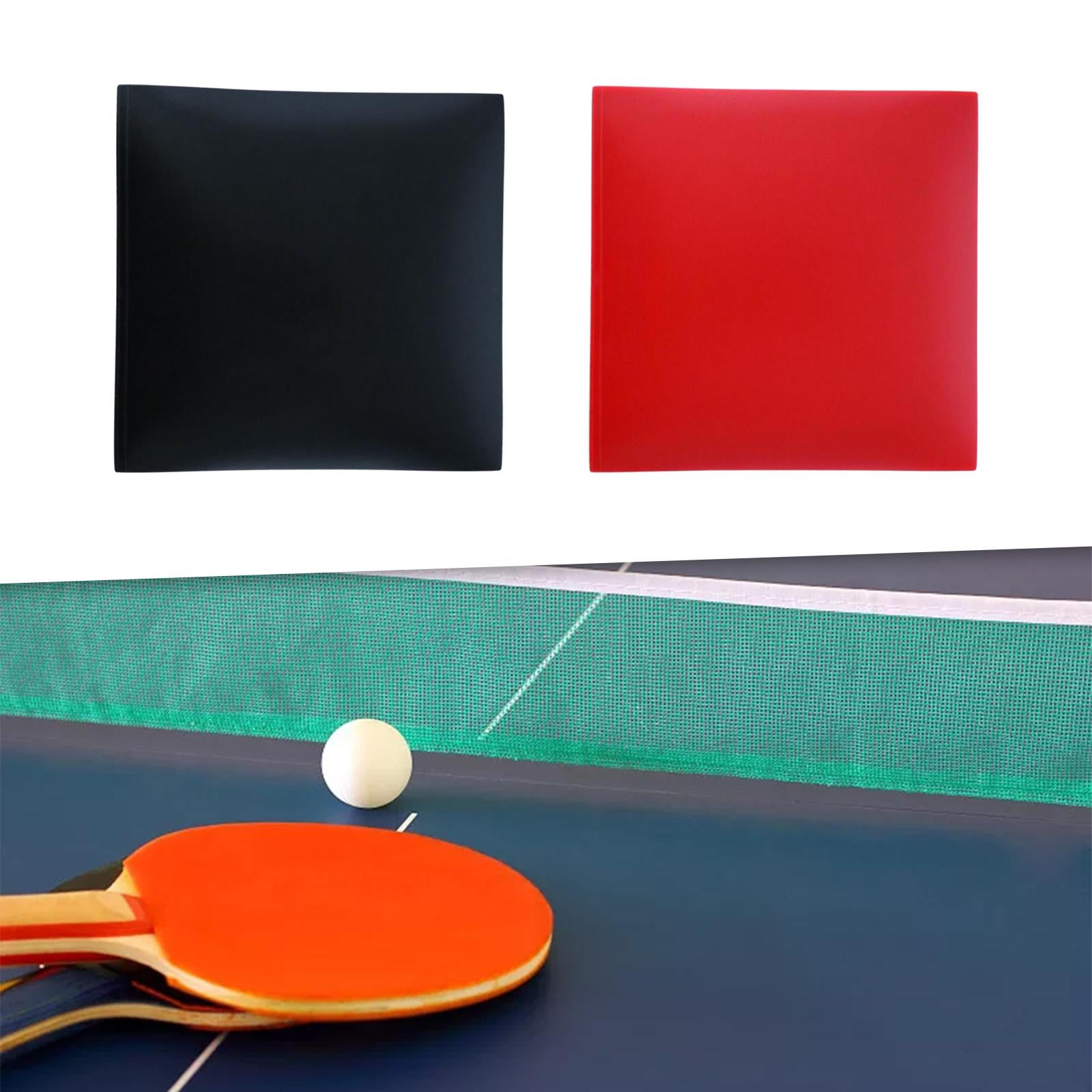 Table Tennis Paddle Racket Rubber Outdoor Women Men Durable Ping Pong Rubber black