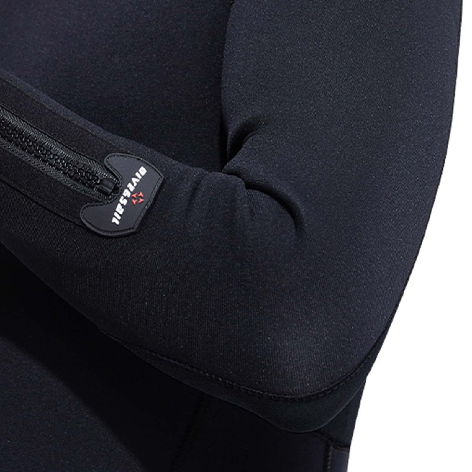 Diving Wetsuit Sailing Keep Warm Thermal Full suits Workout Back Zip Wetsuit XL Male Black