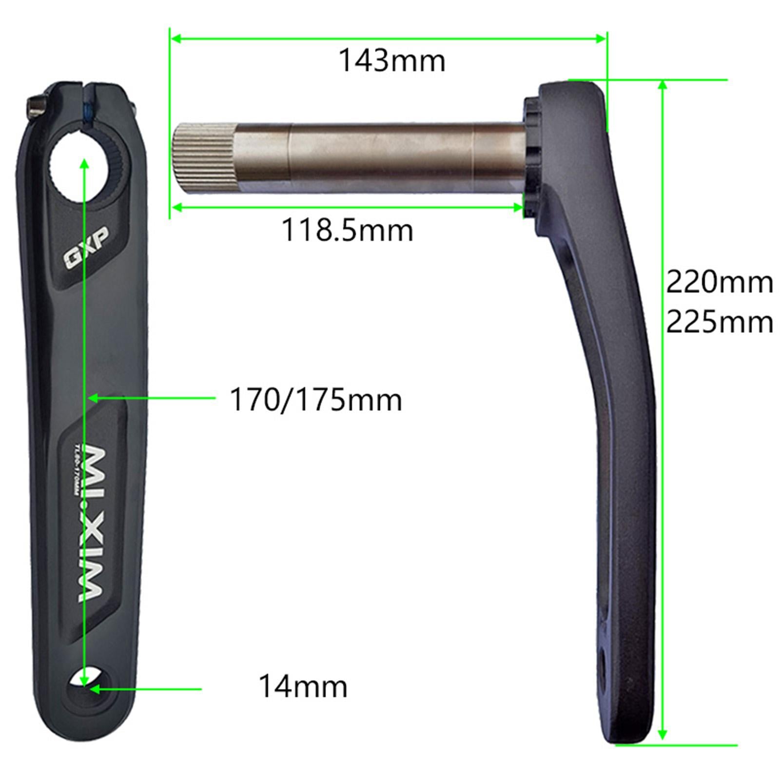 Mountain Bike Crank Arm Metal Professional Crankset Arms Set Parts Component 170mm