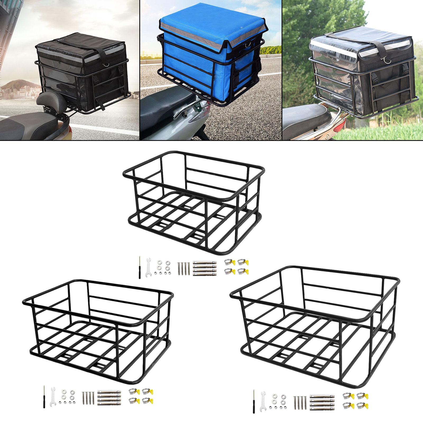 Bicycle Basket Luggage Rack Tailstock Holder Large Capacity Bike Rear Basket S