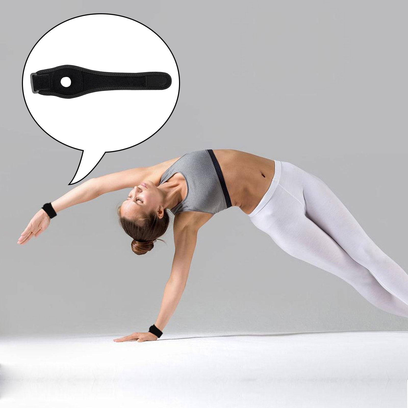 Compression Wrist Brace Guard Wrist Wrap for Working Out Indoor Outdoor Yoga Buckle 23.5cm