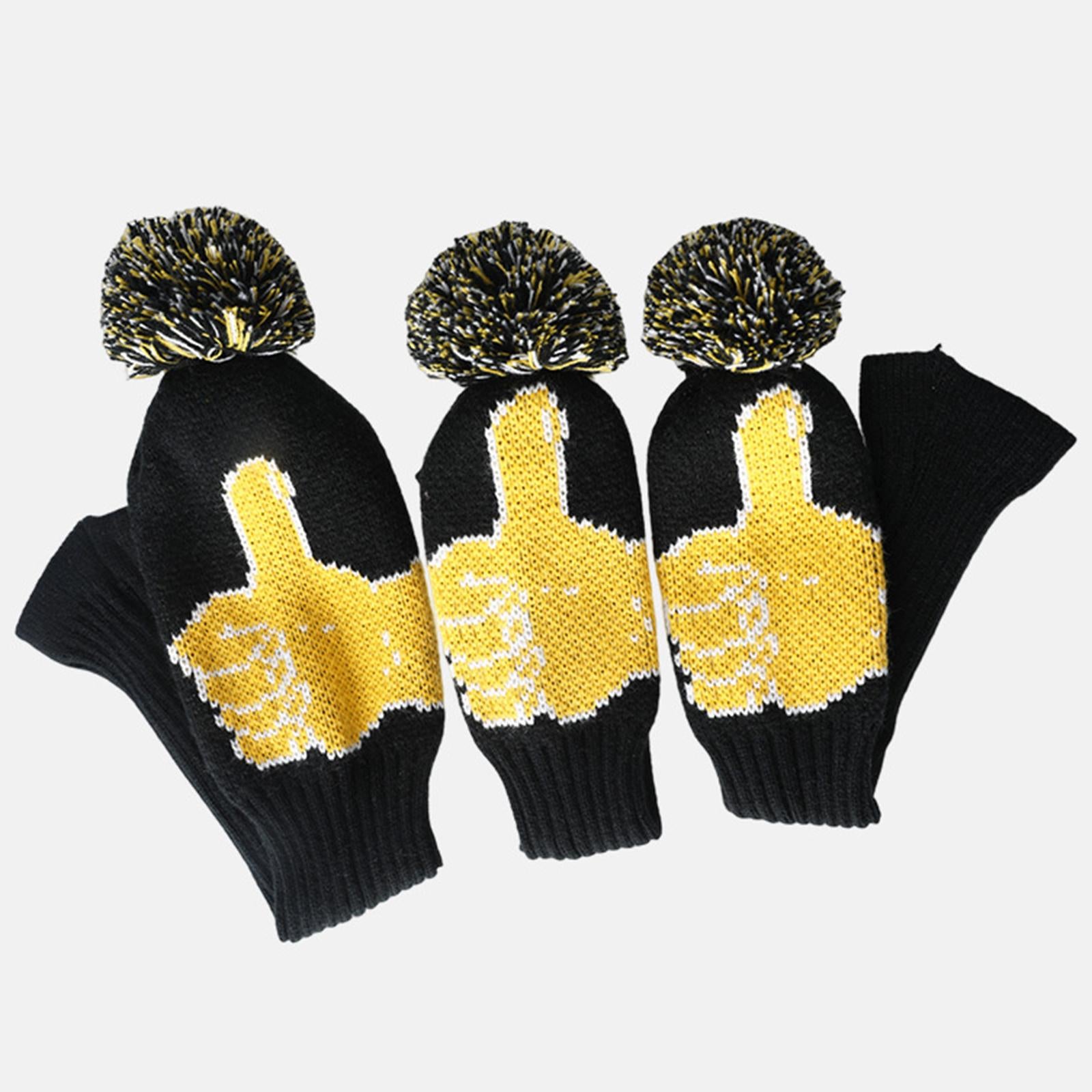Knitted Golf Club Head Cover Wood Golf Covers for Practice Training Player