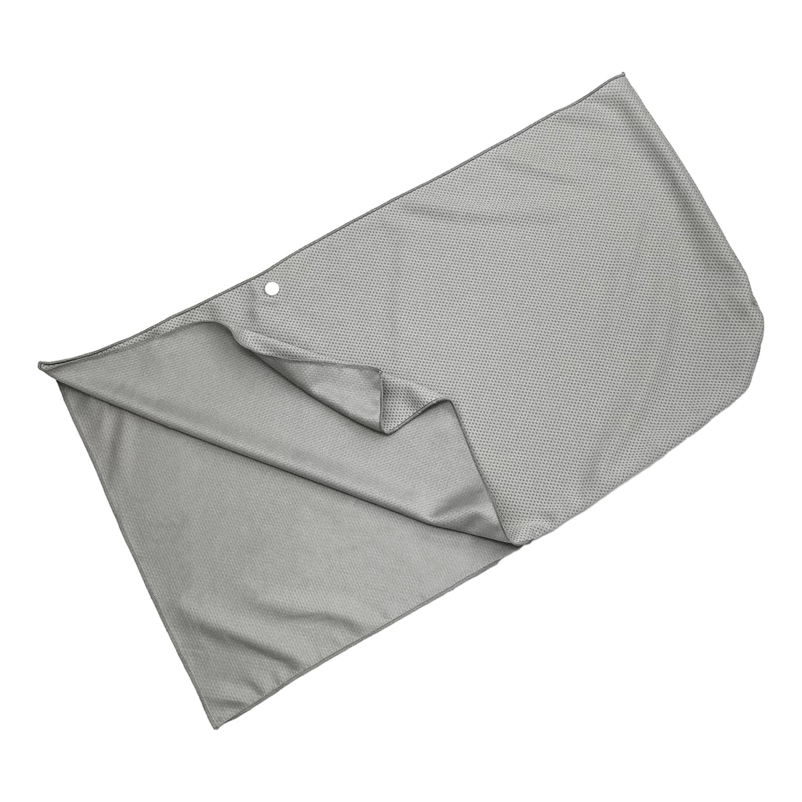 Cooling Towel Neck Wrap Absorbent Sweat Towel for Hot Weather Sports Light Gray