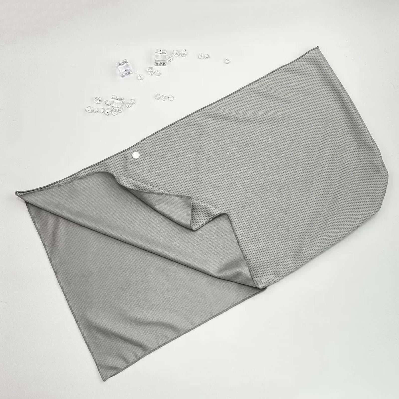 Cooling Towel Neck Wrap Absorbent Sweat Towel for Hot Weather Sports Light Gray
